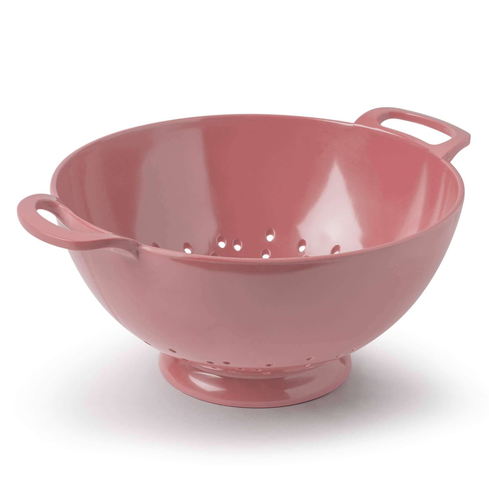 Zeal Melamine Colander Strainer, Large, 24cm, Rose Pink