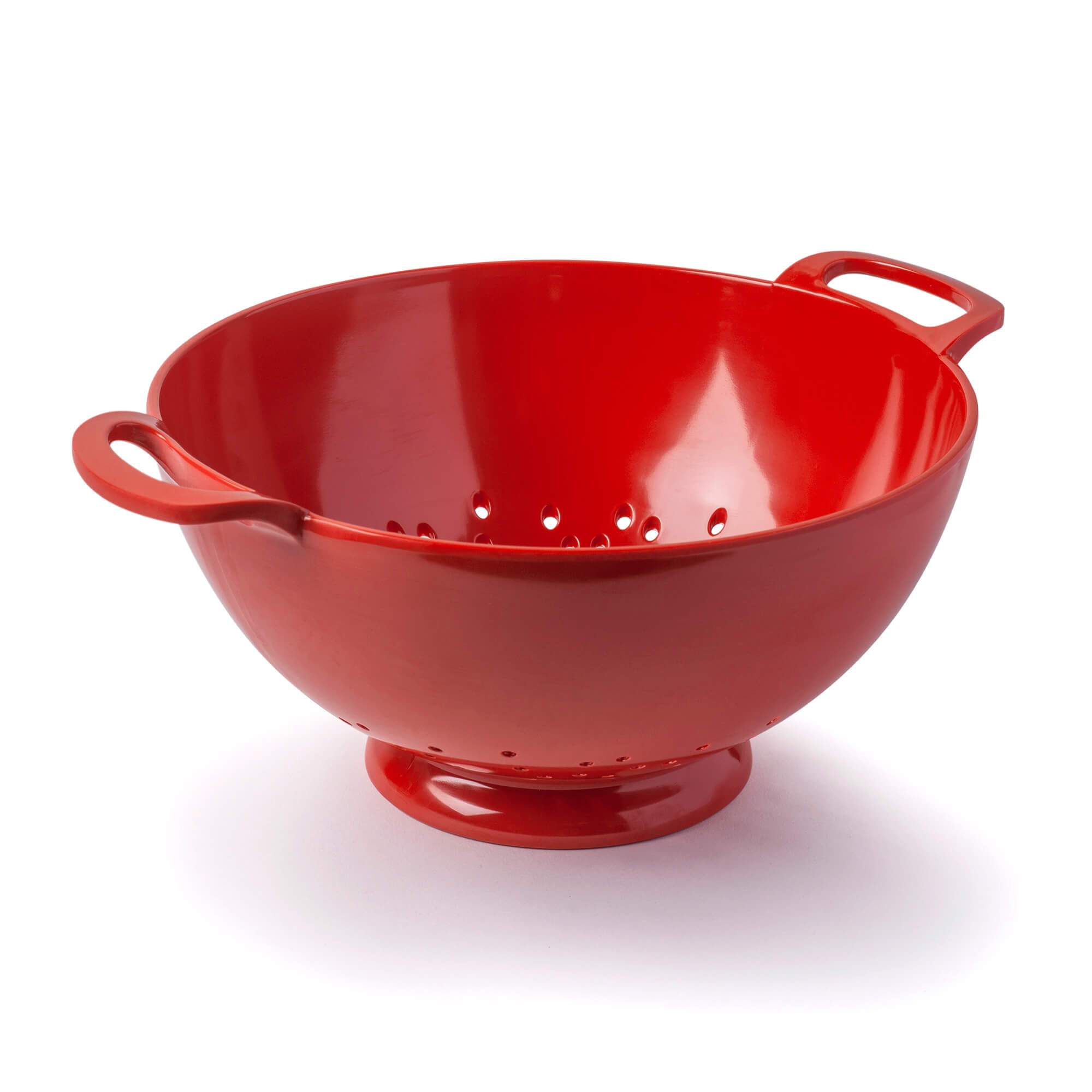 Zeal Melamine Colander Strainer, Large, 24cm, Red