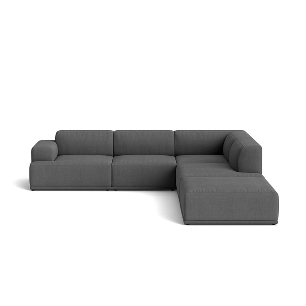Connect Soft Modular Sofa Corner Configuration 2 Plastic Black Remix 163