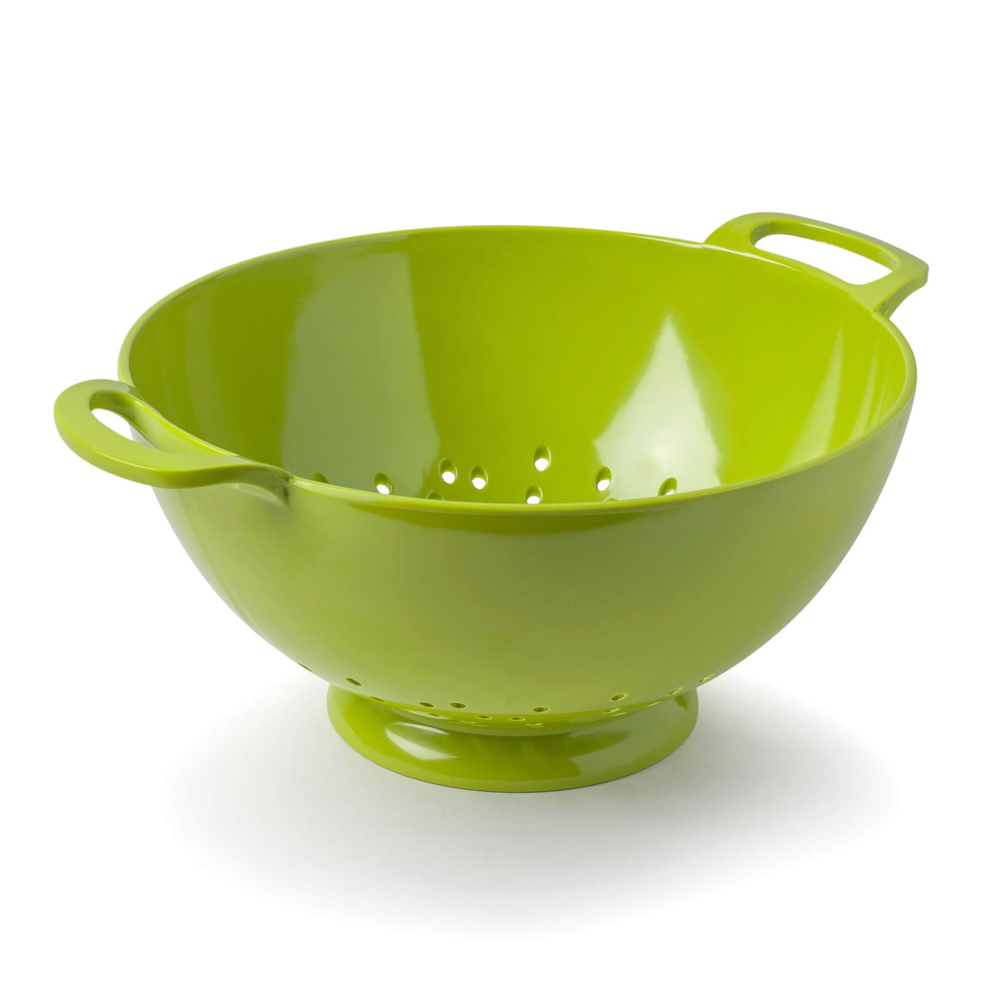 Zeal Melamine Colander Strainer, Large, 24cm, Lime