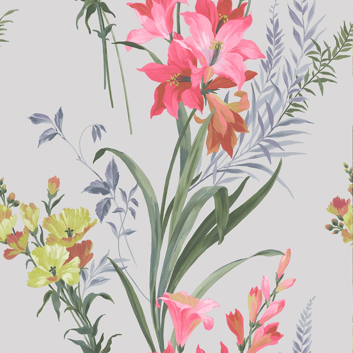 Thalia Floral Wallpaper Multi / Grey Belgravia 766