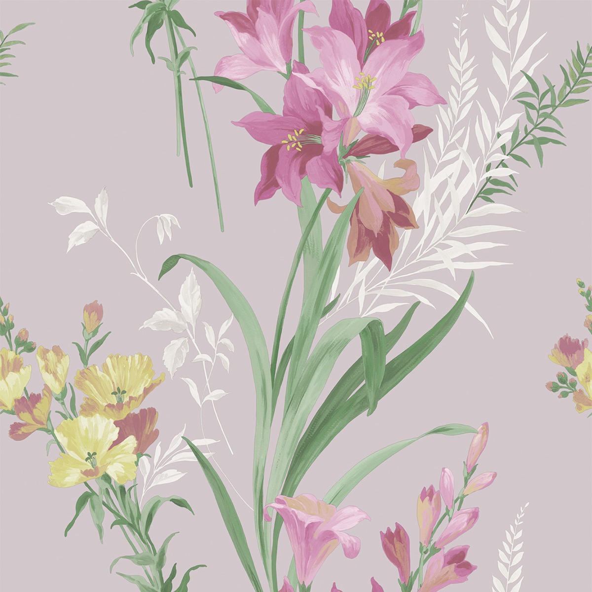 Thalia Floral Wallpaper Pink / Lilac Belgravia 767