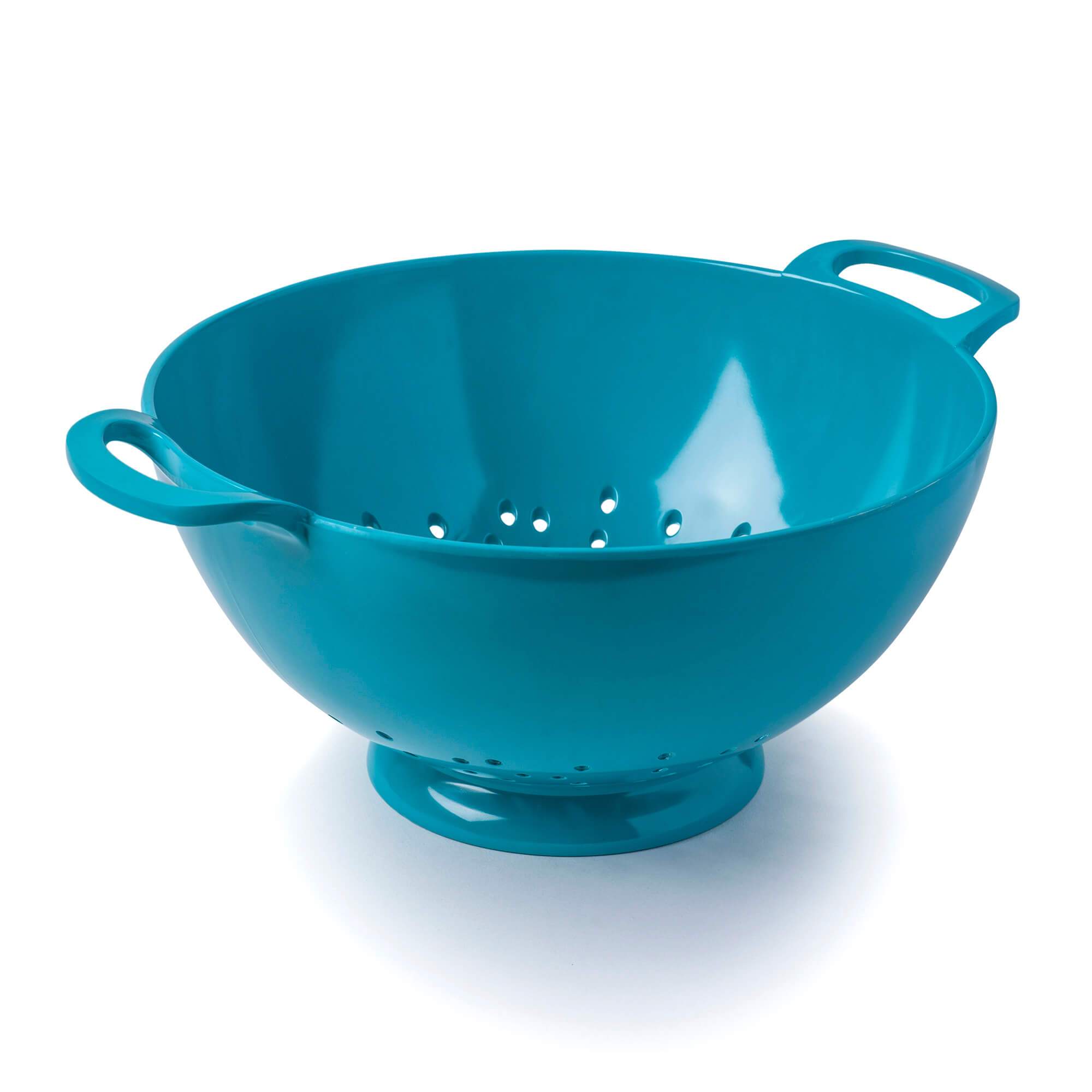Zeal Melamine Colander Strainer, Large, 24cm, Aqua