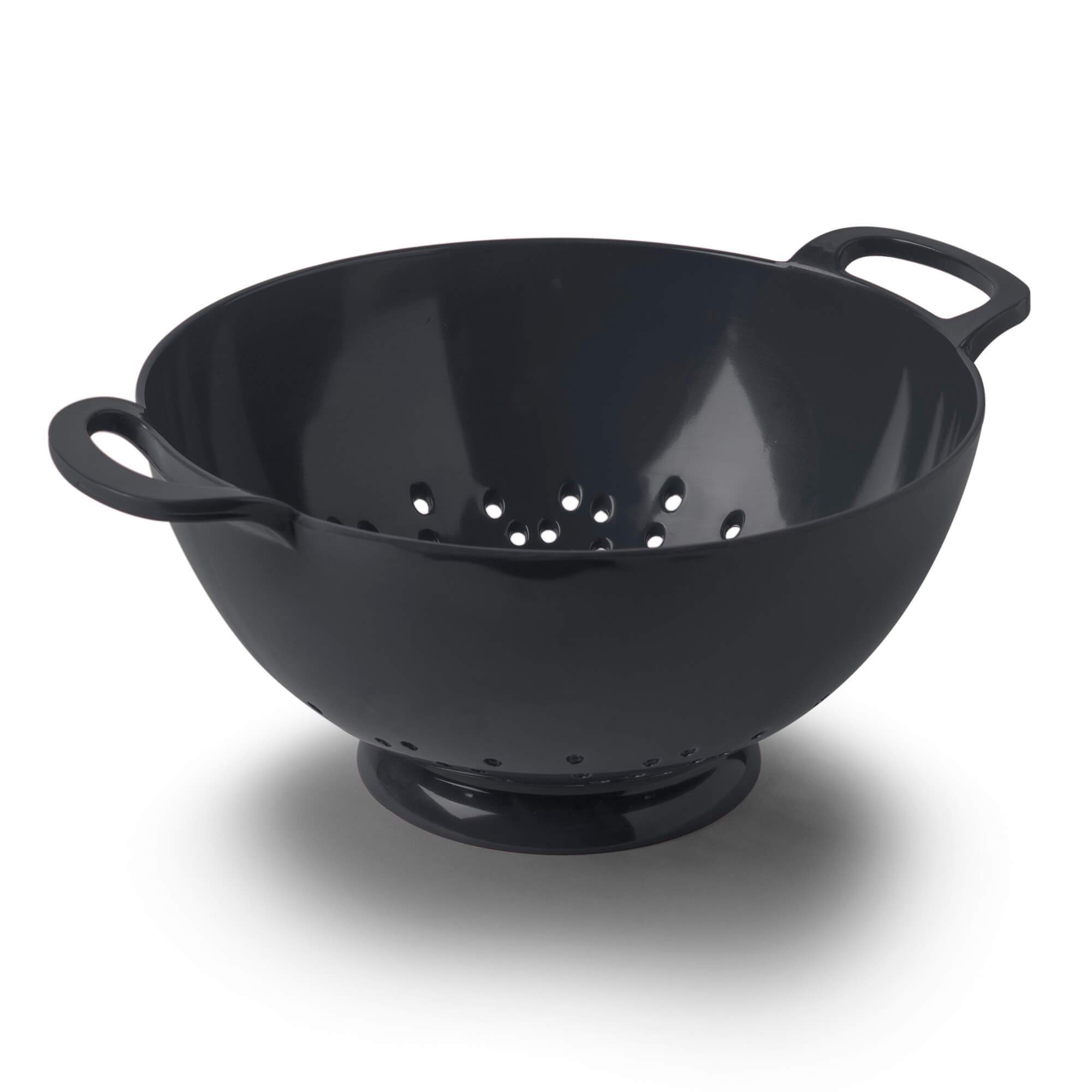 Zeal Melamine Colander Strainer, Medium, 20cm, Dark Grey
