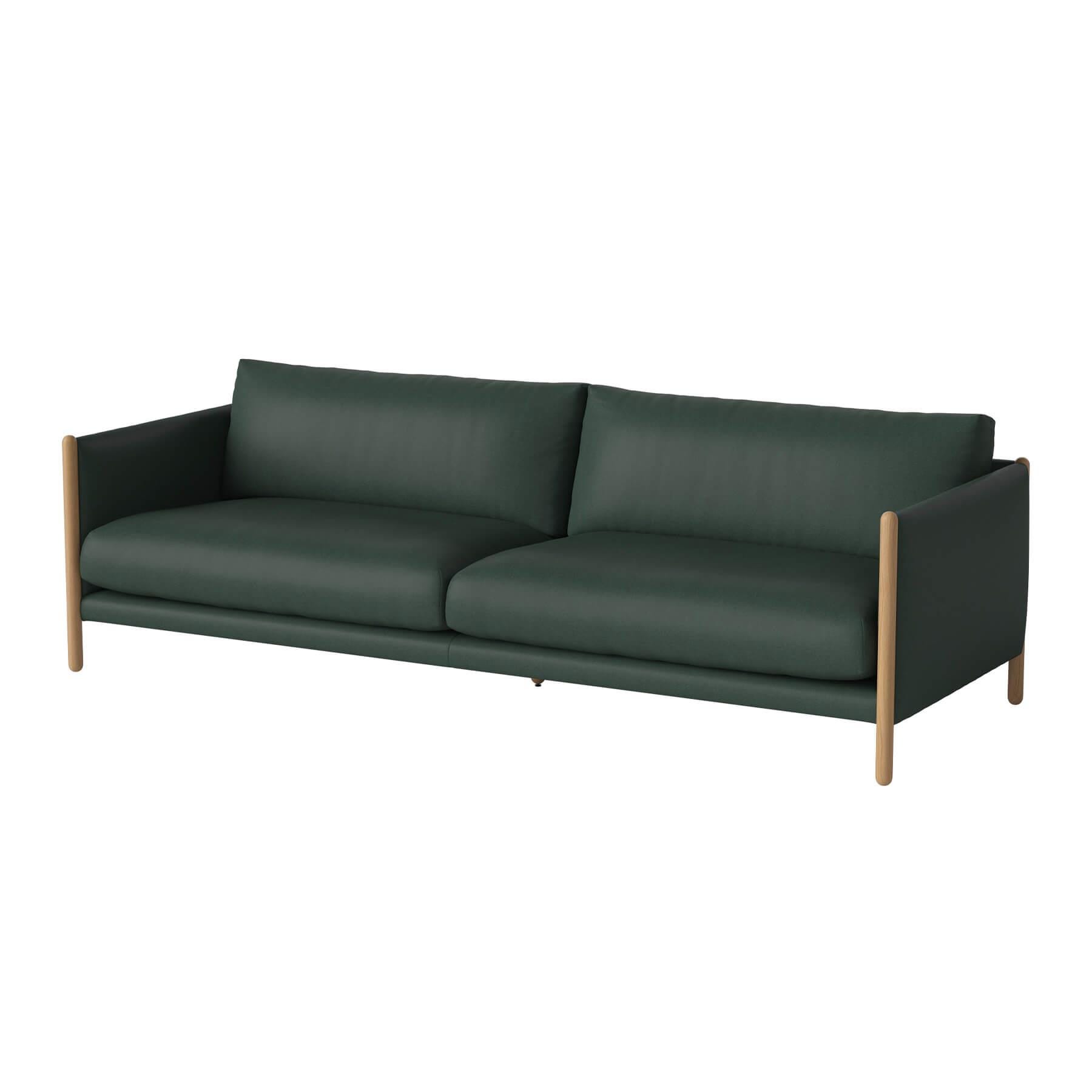 Bolia Hayden Sofa 3 Seater Sofa Oiled Oak Gaja Dark Green Designer Furniture From Holloways Of Ludlow