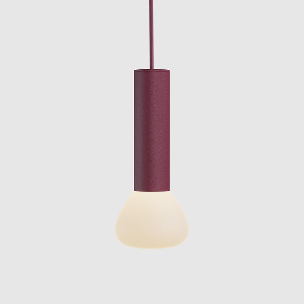 Lambert Fils Parc 02 Pendant Burgundy Anchor Angled Red Designer Pendant Lighting