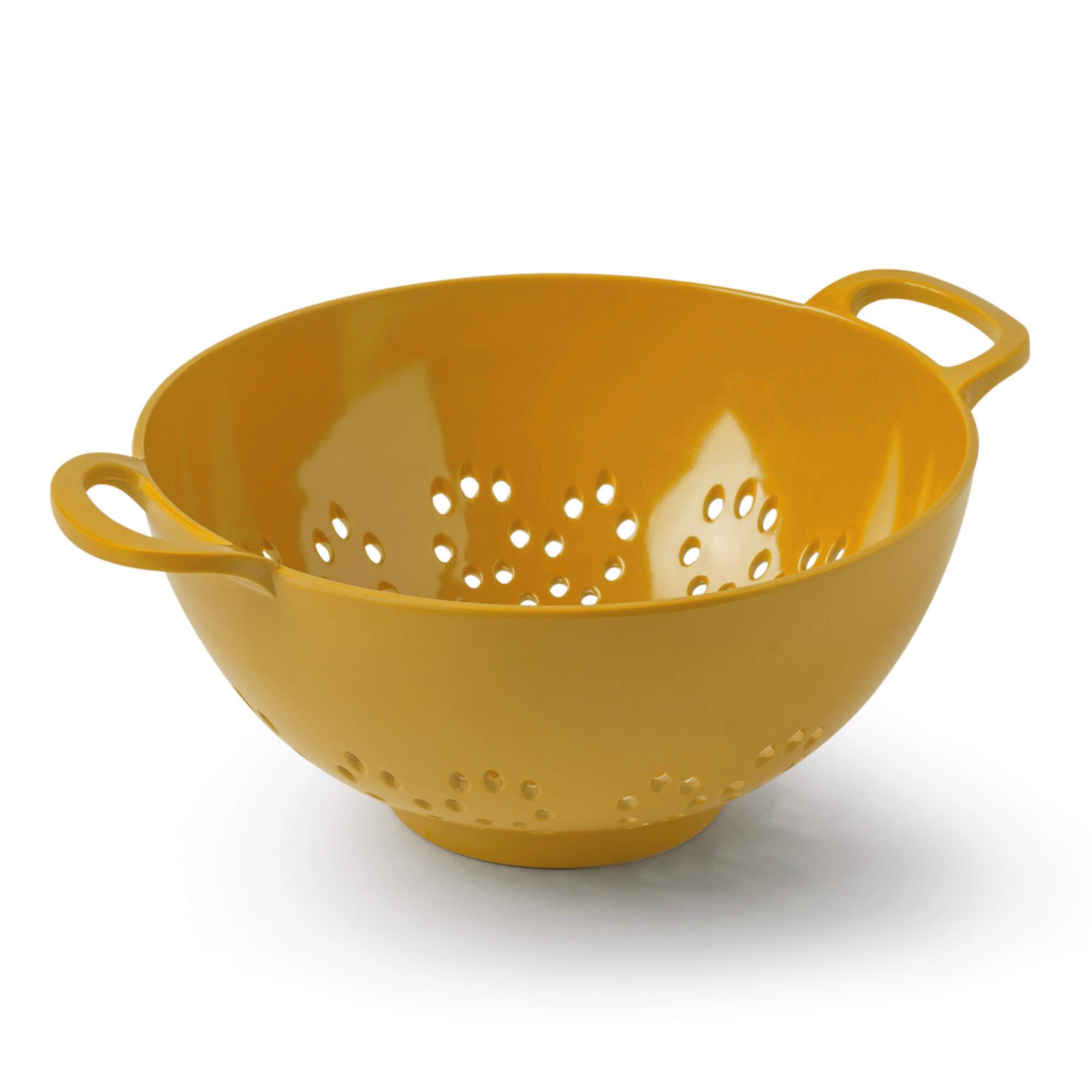 Zeal Premium Melamine Colander Strainer, Small, 15cm, Mustard