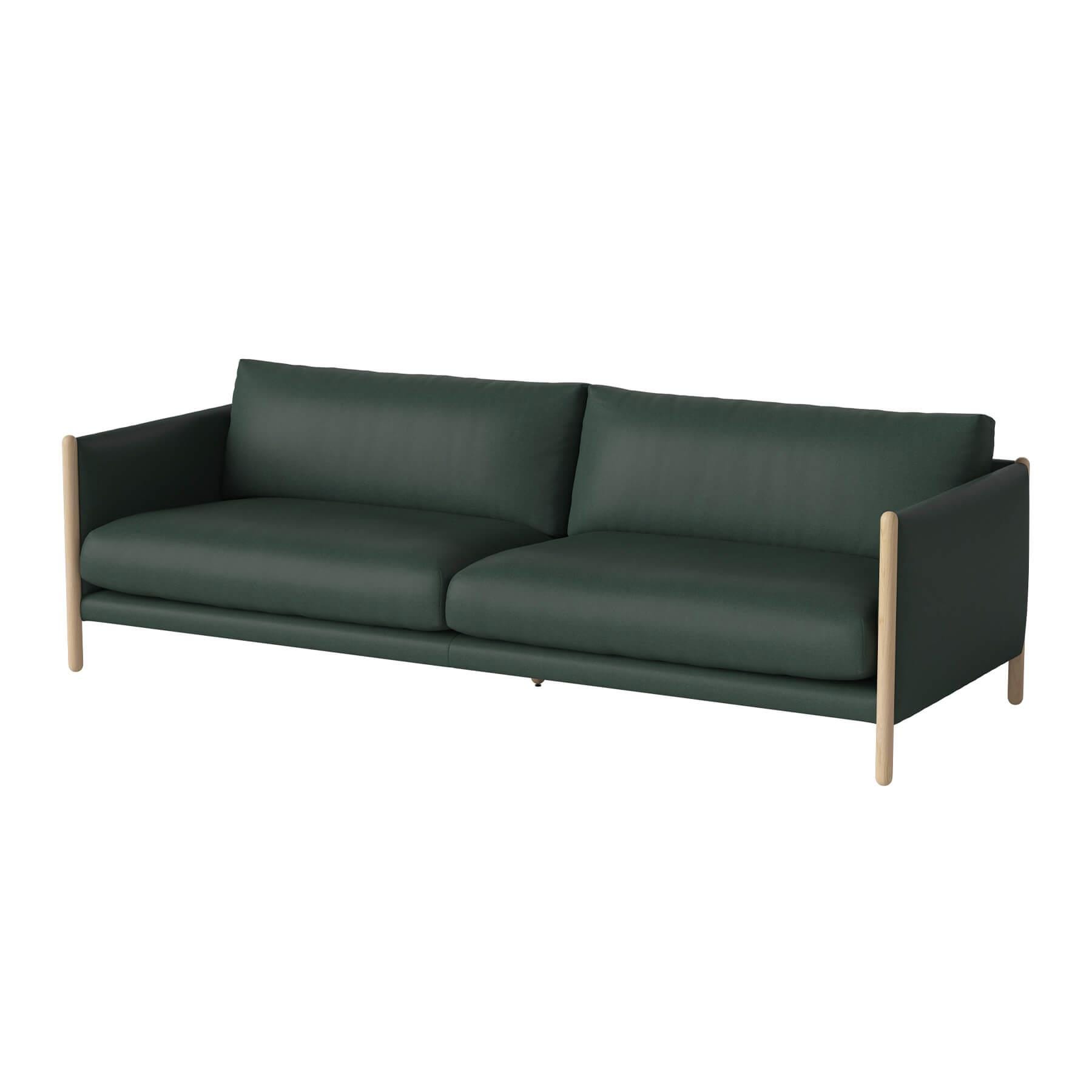 Bolia Hayden Sofa 3 Seater Sofa White Oiled Oak Gaja Dark Green Designer Furniture From Holloways Of Ludlow