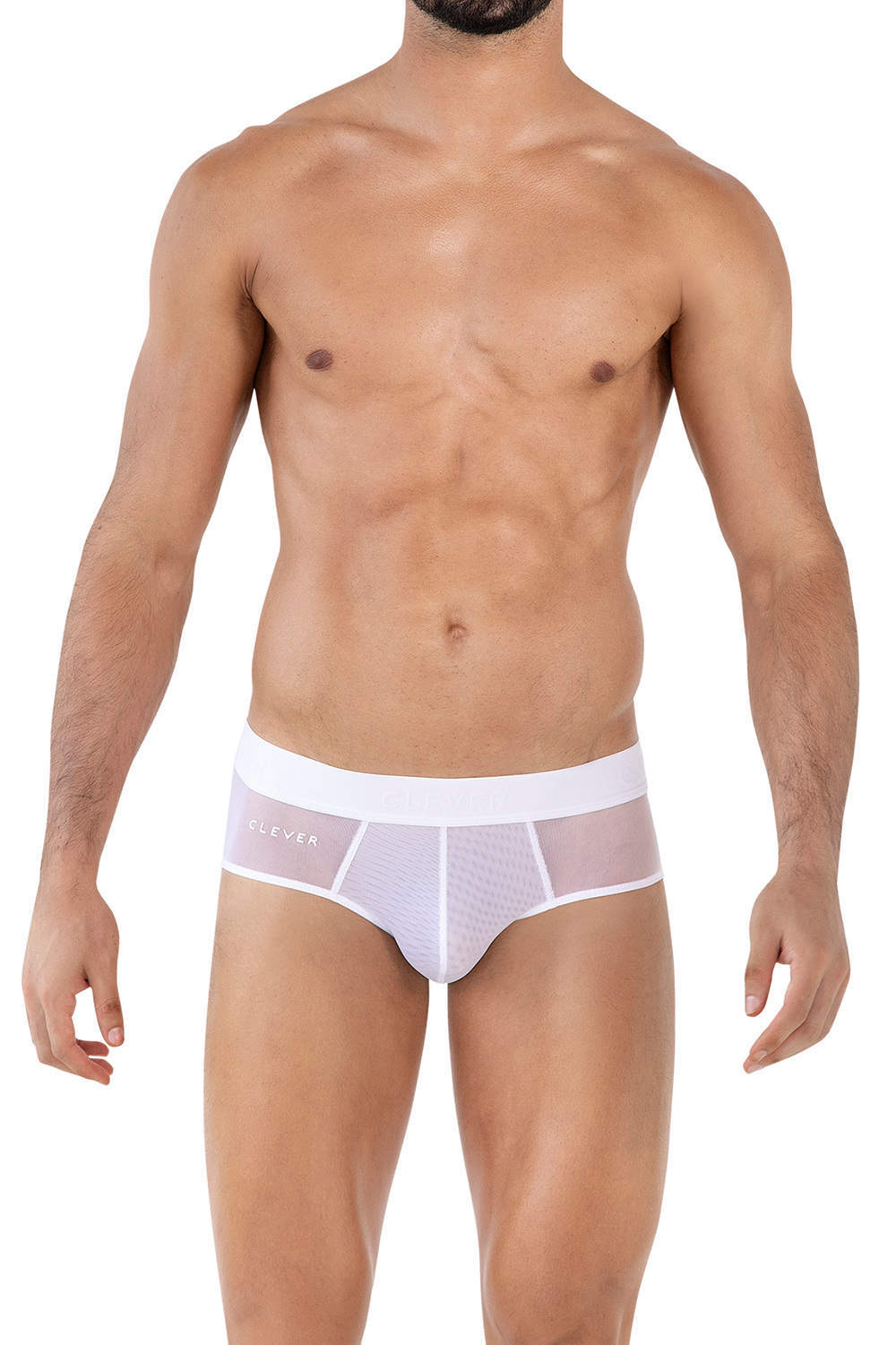 Shop transparent Clever Moda Yin Yang Brief men’s underwear slips in silky mesh. Classic mini male underpants in a cool see through style. Buy online