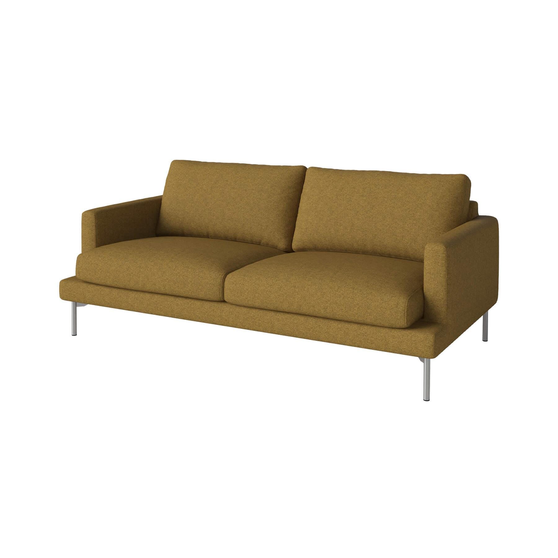 Bolia Veneda Sofa 25 Seater Sofa Brushed Steel Qual Curry Brown Designer Furniture From Holloways Of Ludlow