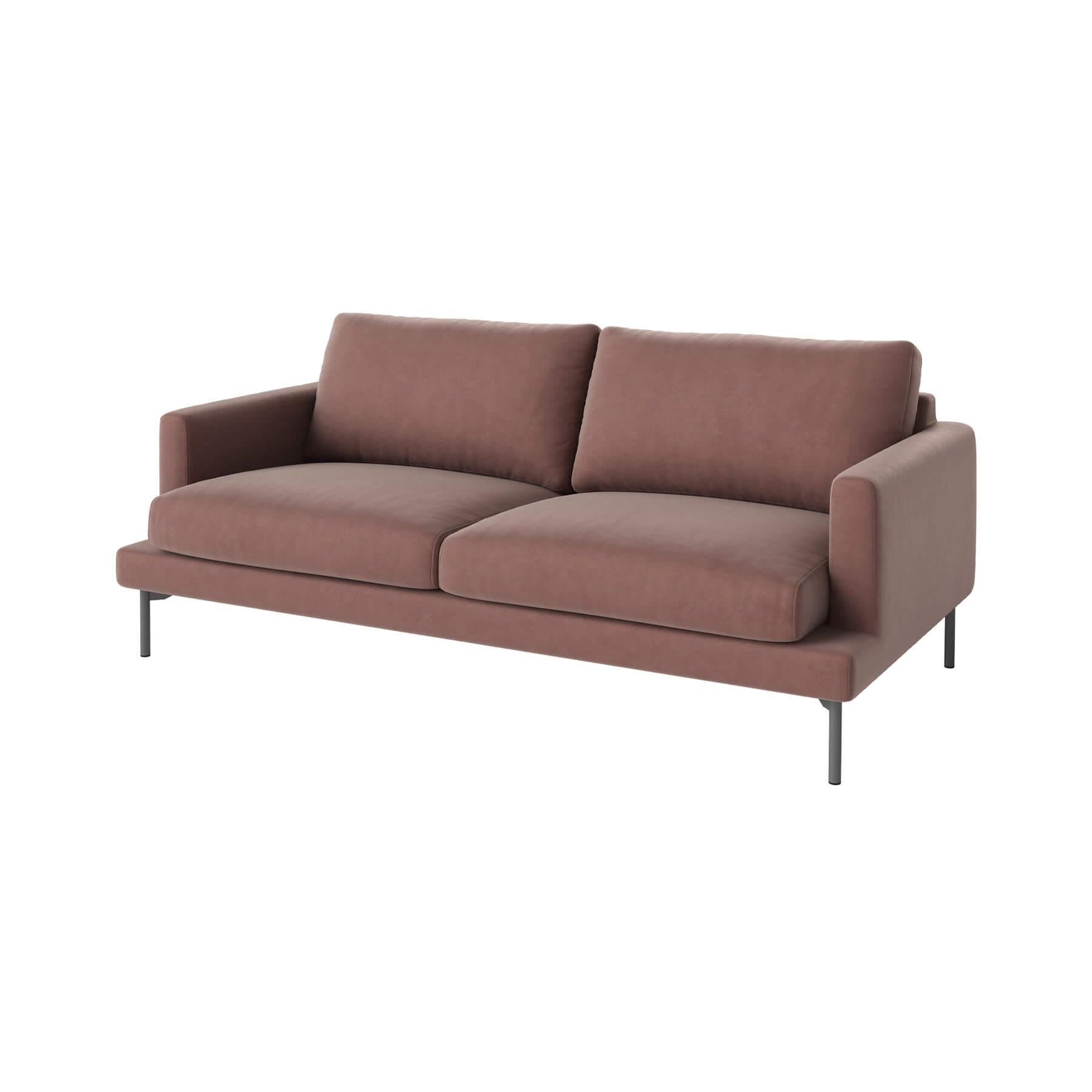 Bolia Veneda Sofa 25 Seater Sofa Grey Laquered Steel Ritz Light Rosa Pink Designer Furniture From Holloways Of Ludlow