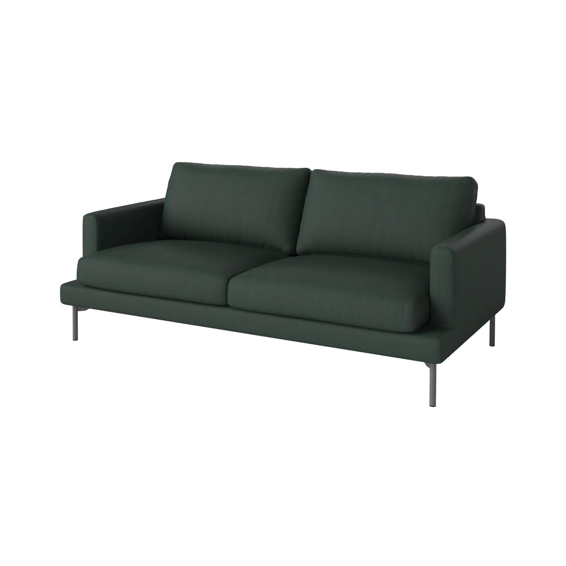 Bolia Veneda Sofa 25 Seater Sofa Grey Laquered Steel Gaja Dark Green Designer Furniture From Holloways Of Ludlow