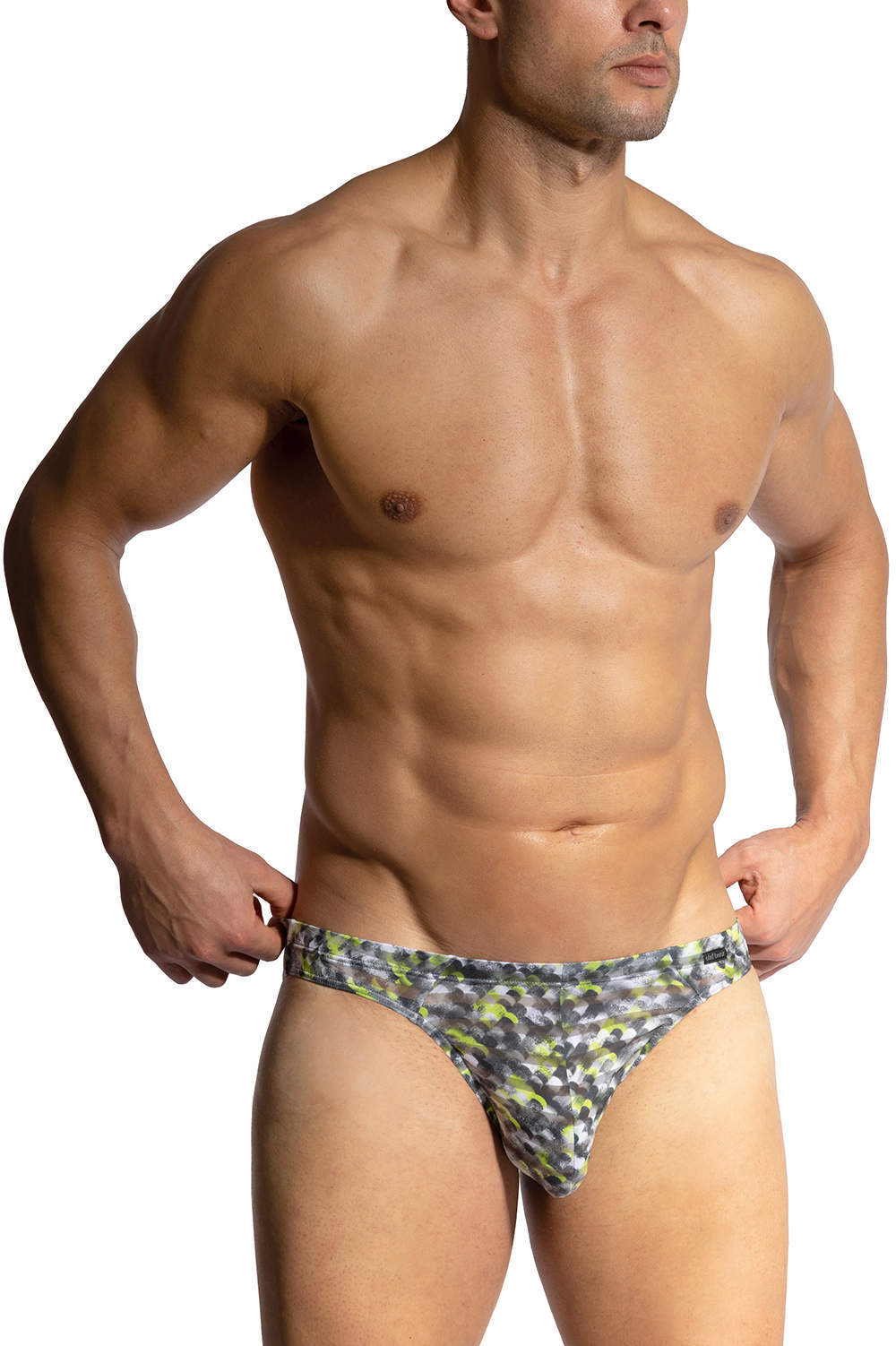 Shop luxury Olaf Benz RED2406 Brazil Brief men’s underwear bikini slip – a featherlight silky male micro in an interesting print. More luxury undies online
