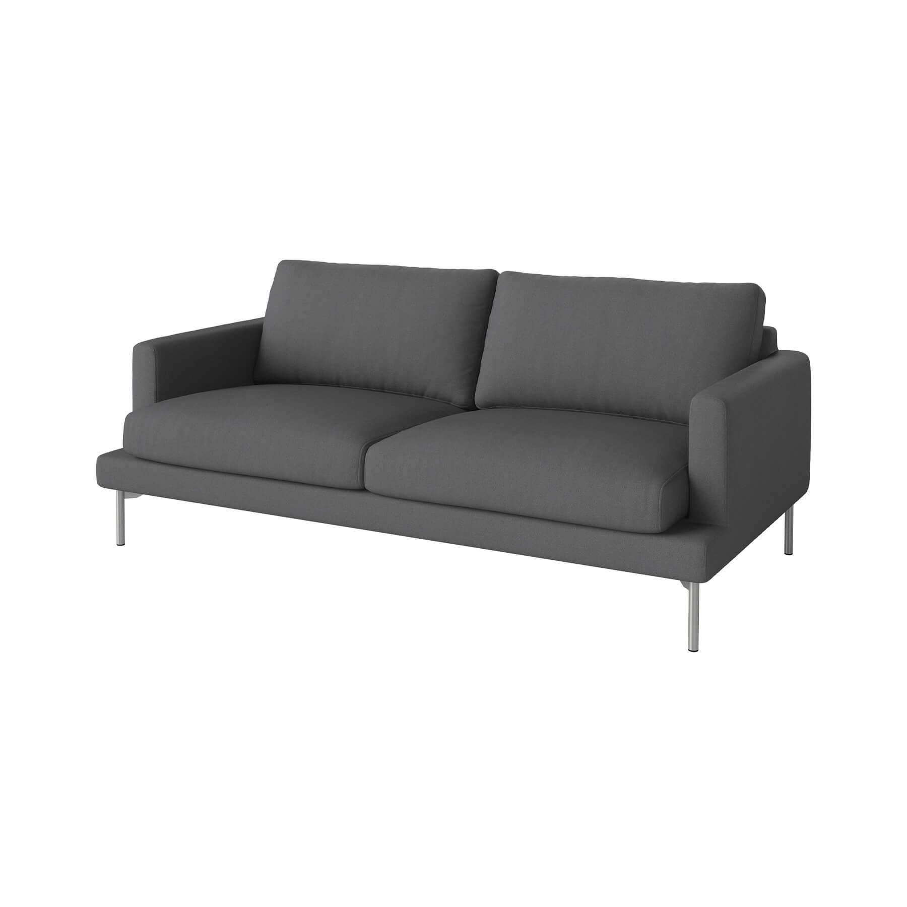 Bolia Veneda Sofa 25 Seater Sofa Brushed Steel Gaja Dark Grey Designer Furniture From Holloways Of Ludlow