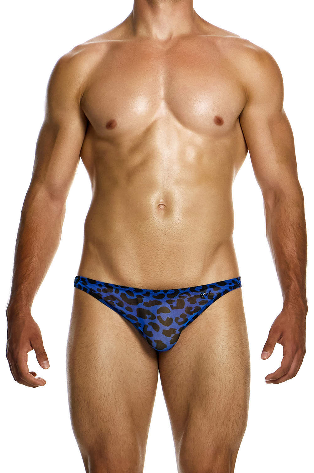 Modus Vivendi Leopard Low Cut Brief men’s mesh underwear micro slips. Semi transparent male bikinis in animal print. Shop lowest rise undies for him