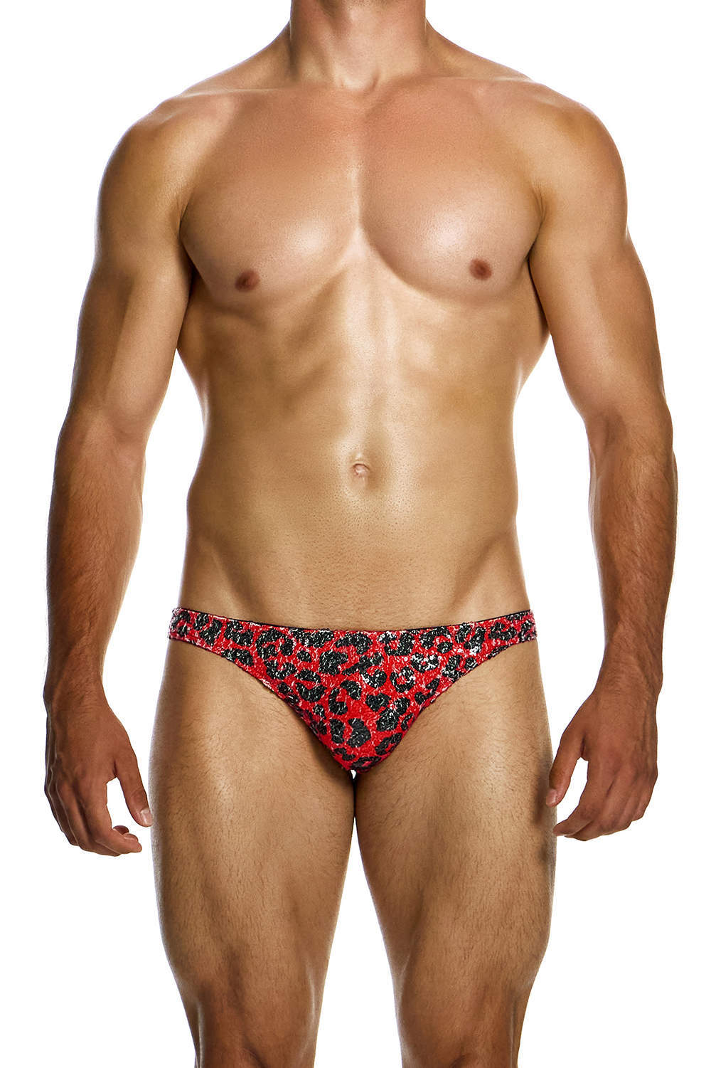 Modus Vivendi Leopard Sequins Low Cut Brief men’s underwear bikini slips – shiny male micros with a fine pouch lining. Shop party pants for him online