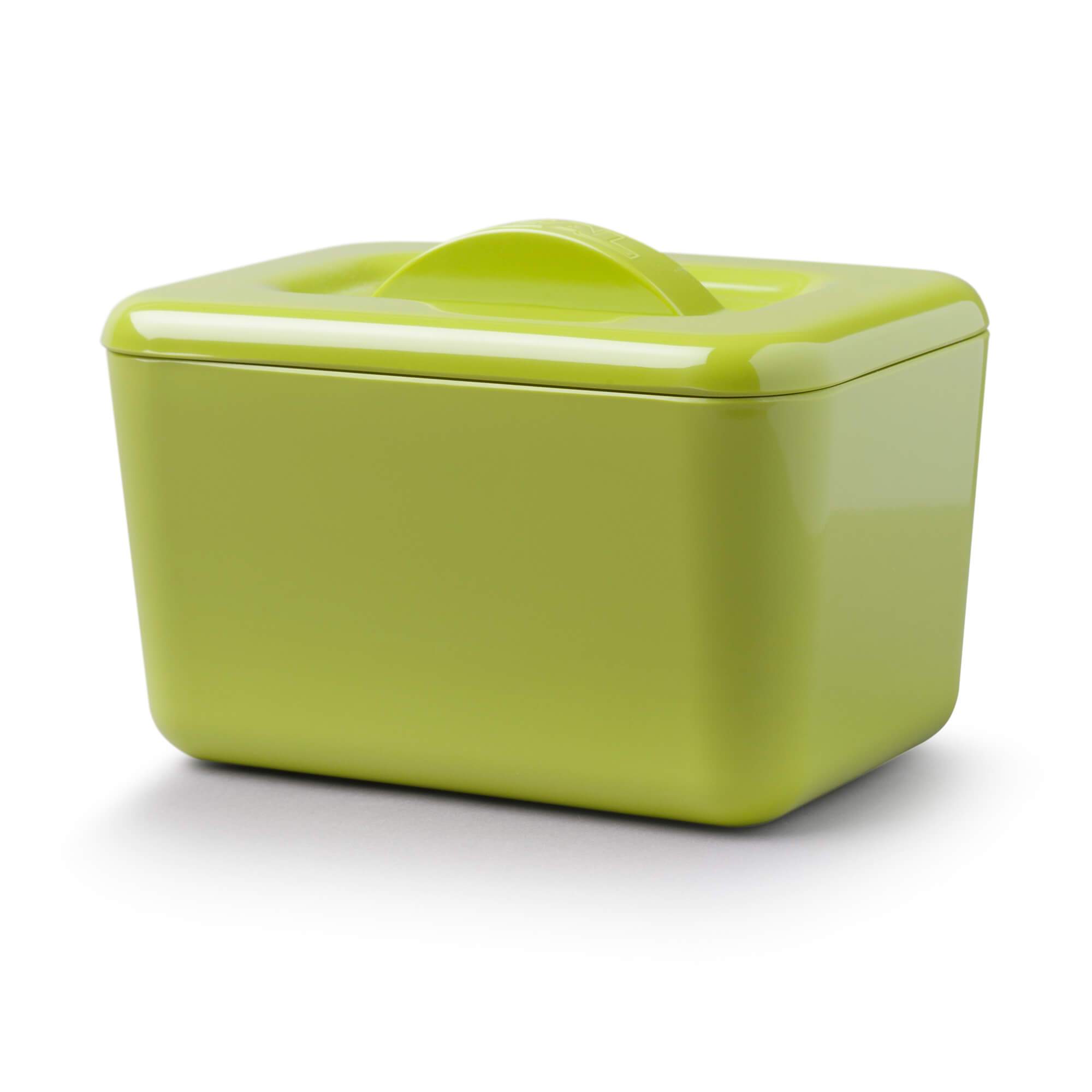 Zeal Premium Melamine Insulated Butter Dish with Lid, Lime