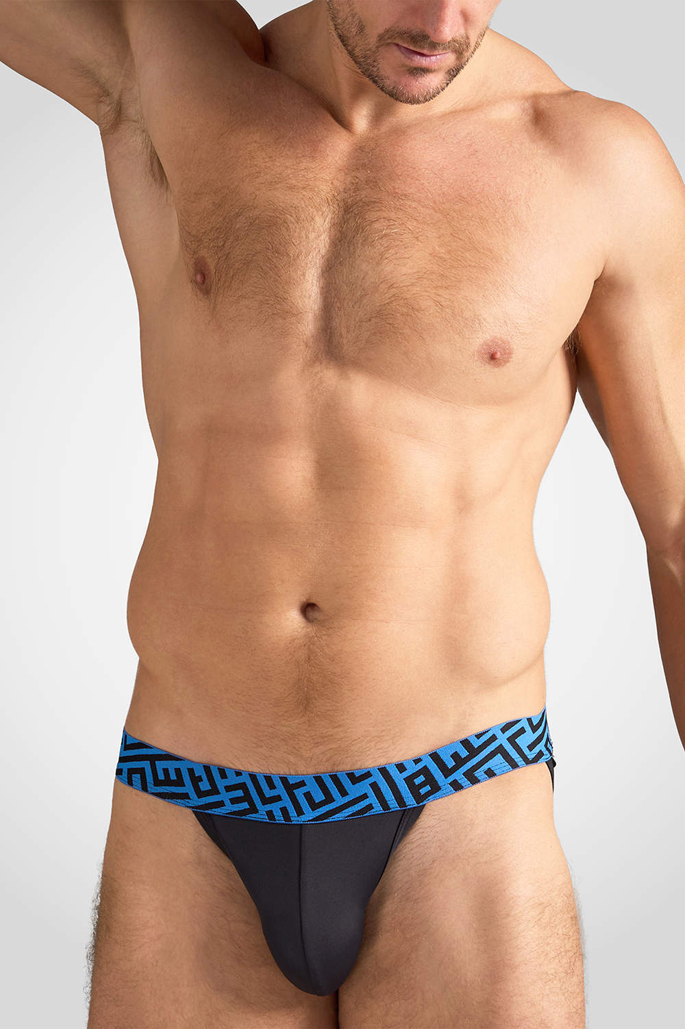 Shop TEAMM8 Impact Sports Brief men’s underwear tanga slips – silky male support. Athletic cut with open sides and full rear cover. Curvy lined pouch