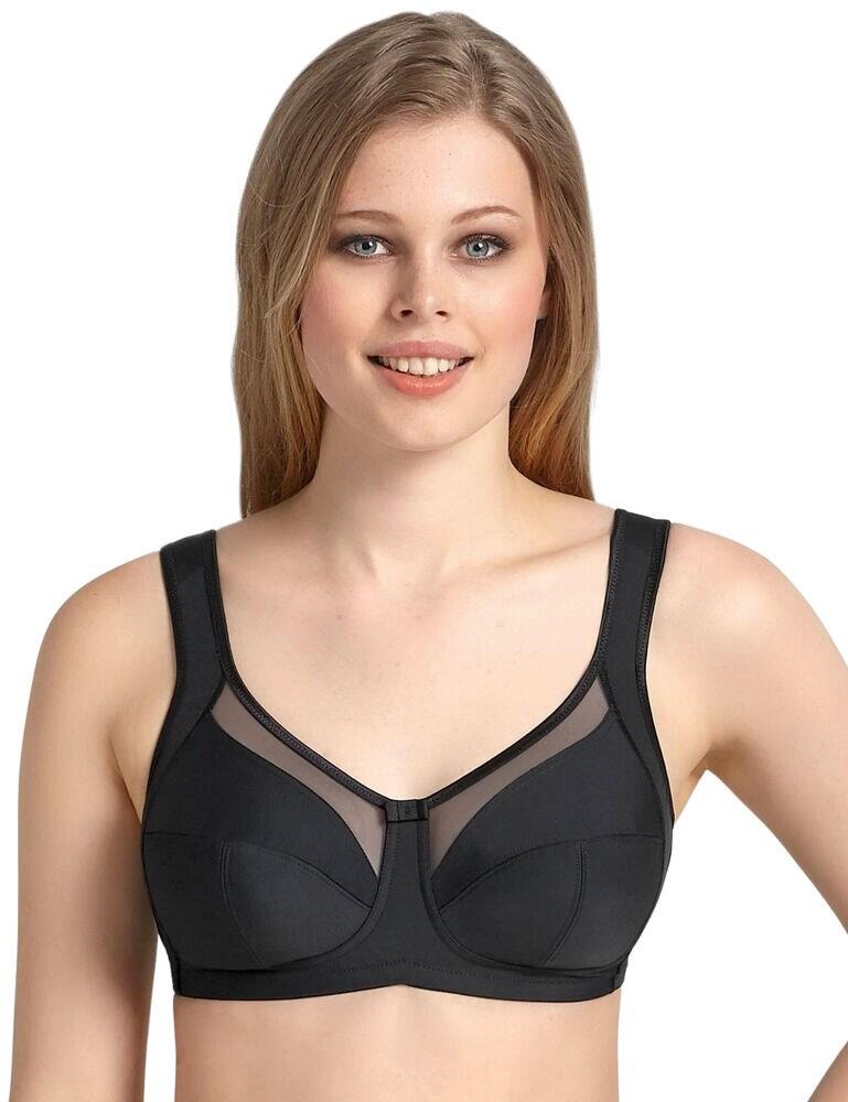 Welcome the perfect everyday bra from the range Clara by Anita Comfort. This bra supplies comfort all day long with three-section cups to enhance the breasts. Unwired and unpadded for a soft feel on the breast. Curving shape around the neckline for a contoured look. The sides are padded with soft and luxurious microfibre material enhancing a figure-flattering style, lightweight to prevent discomfort and restrictions. Our most loved adjustable straps are featured finishing with the classic hook & eye clasp at the rear.  Three-section cups to enhance the breasts Unwired Unpadded Curving shape neckline Padded sides and shoulder straps Lightweight microfibre to prevent discomfort Adjustable straps Hook & eye clasp at the rear Composition: 85% Nylon &pipe; 15% Elastane Listed in UK sizes  46344-85043-1132858 5459 Full Cup Bra