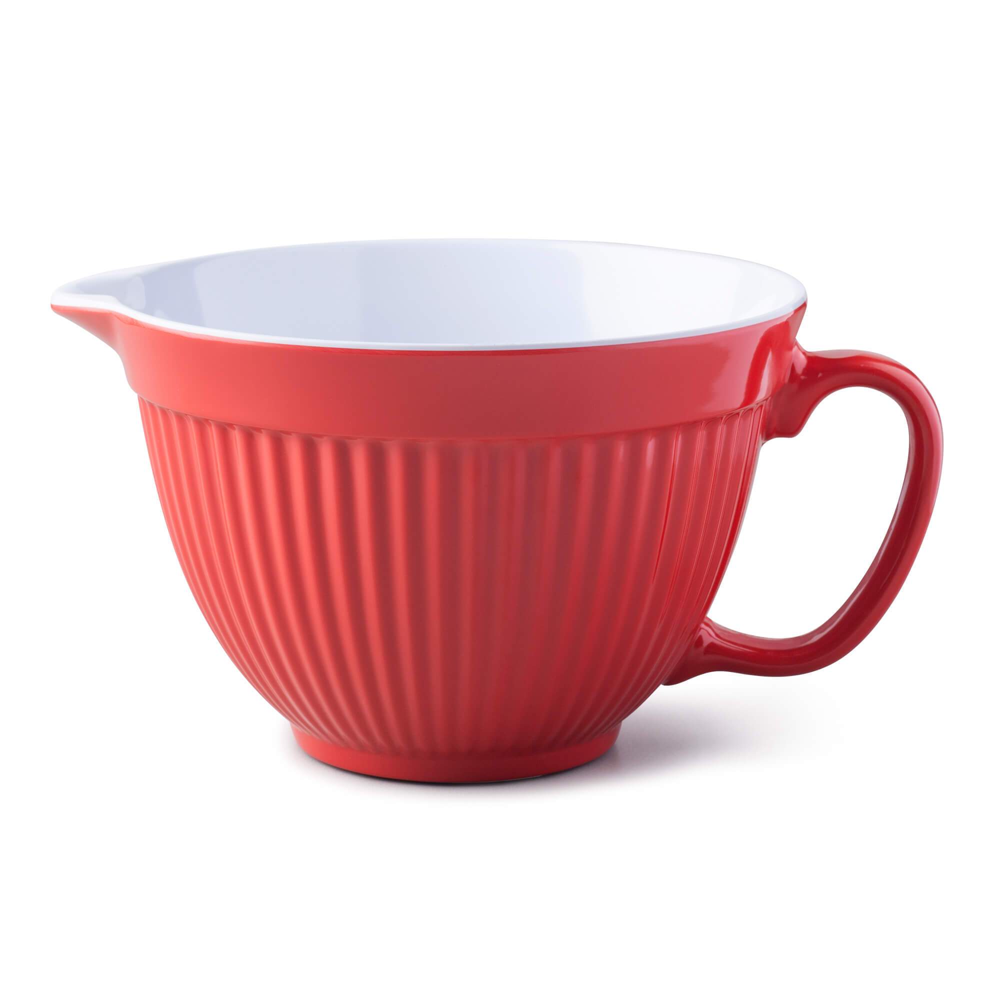 Zeal Premium Melamine Mixing Bowl Jug, Red