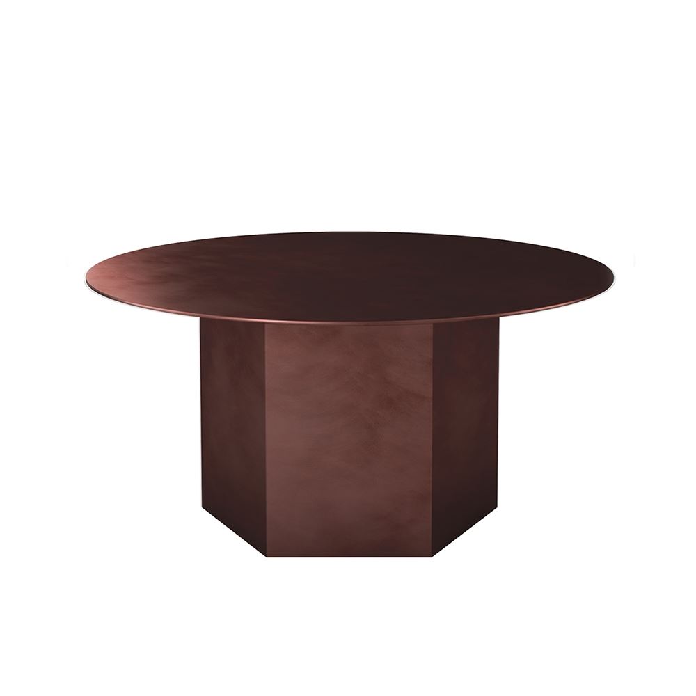 Epic Coffee Table Steel Small Earthy Red Steel