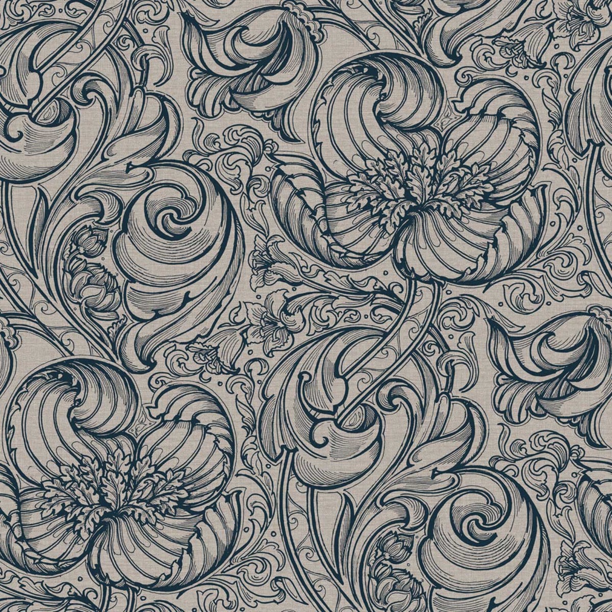 Laurence Llewelyn-Bowen Down the Dilly Wallpaper Blue LB25116