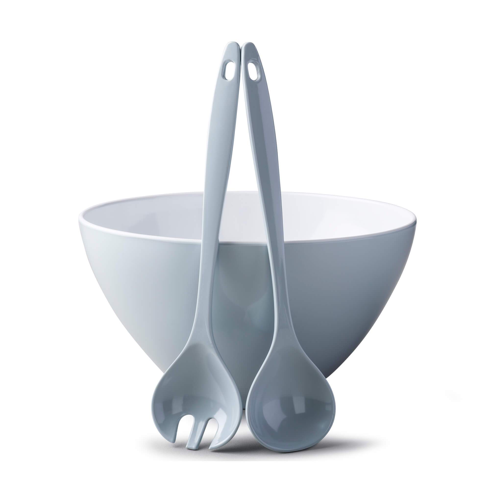 Zeal Melamine Salad Bowl 26cm in Duck Egg Blue