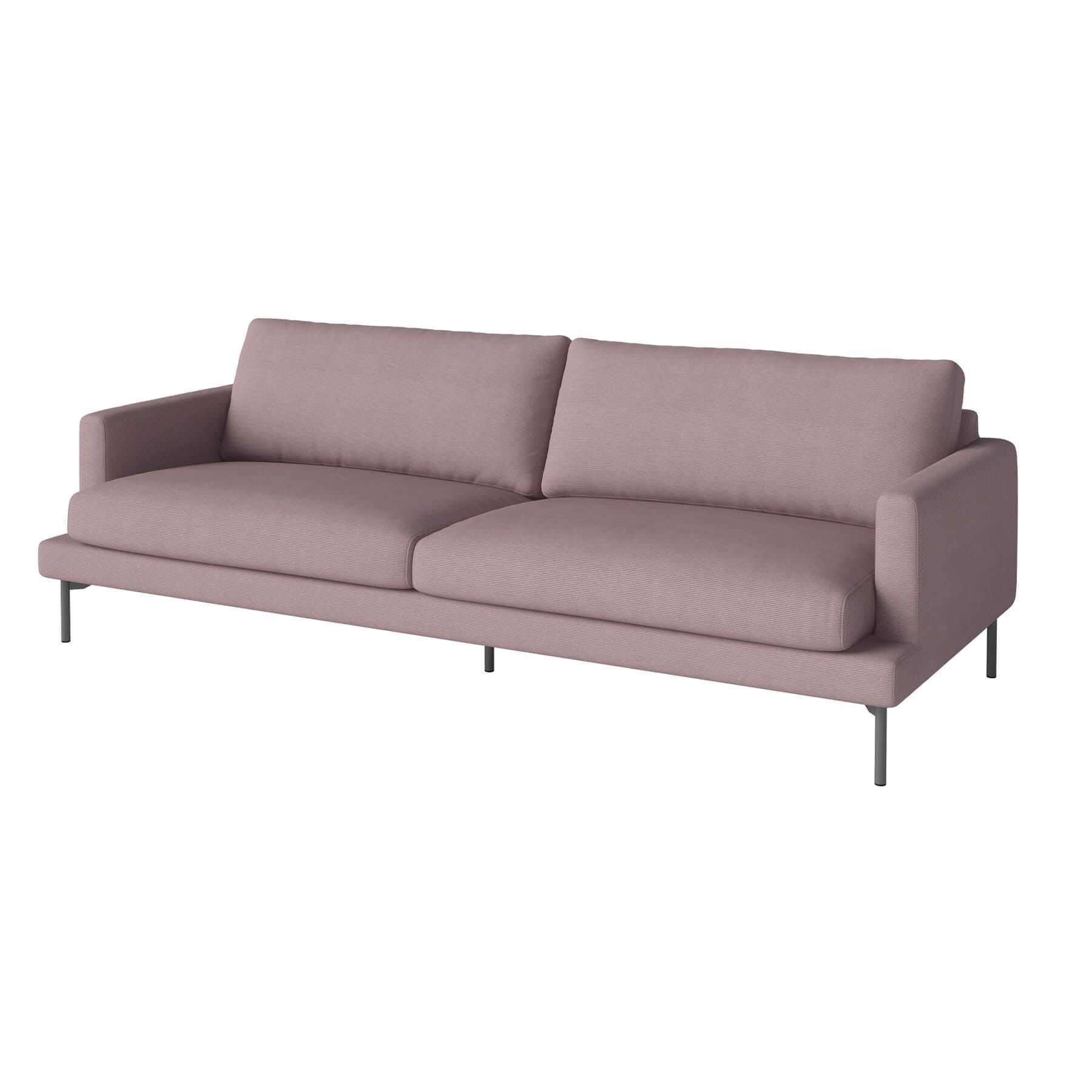 Bolia Veneda Sofa 3 Seater Sofa Grey Laquered Steel Linea Rosa Pink Designer Furniture From Holloways Of Ludlow