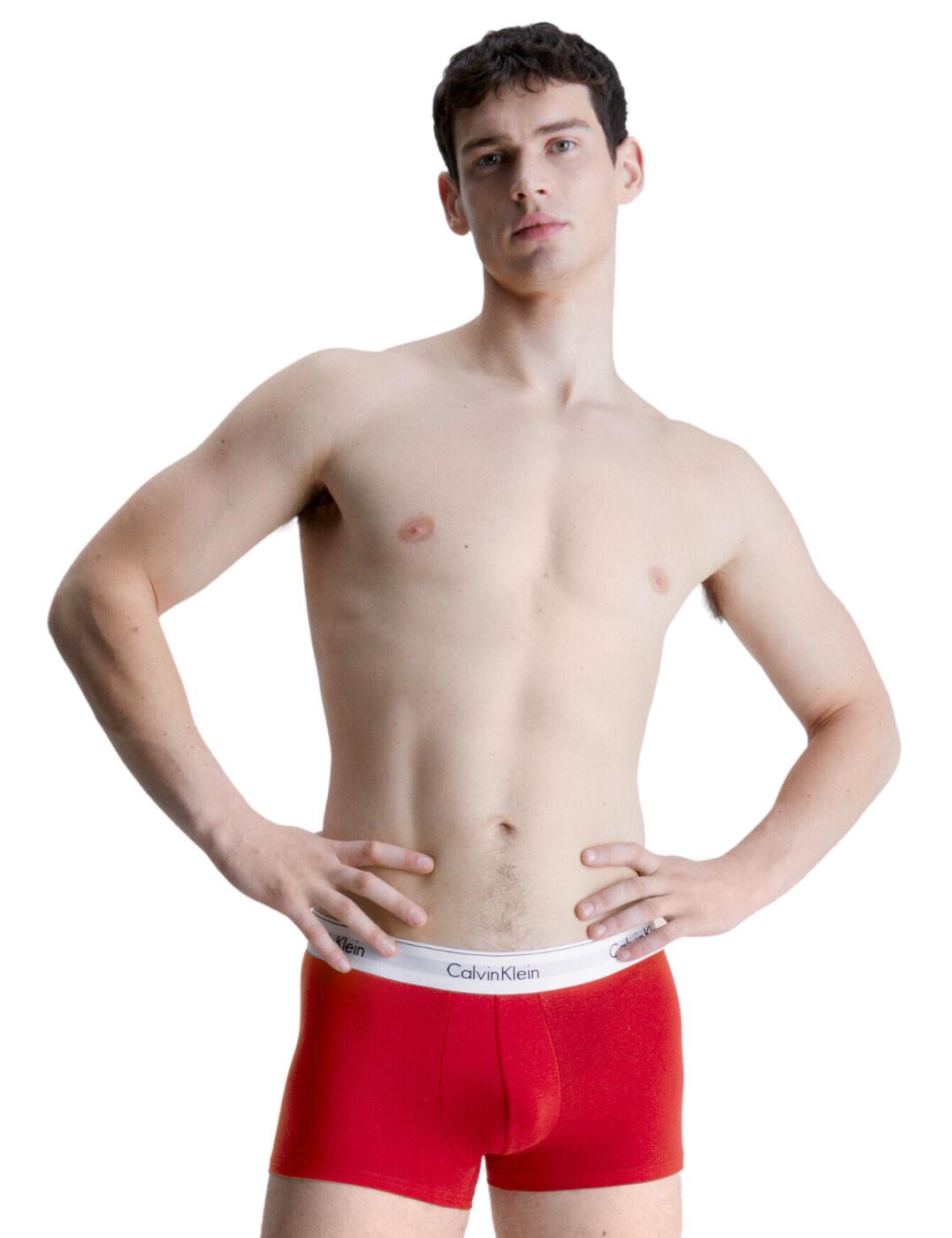 Looking for something to keep you comfortable and stylish? Search no further than Calvin Klein's Modern Cotton 3-Pack Trunks. Crafted from a cotton elastane blend—a lightweight, breathable fabric that will keep you cool all day long—these trunks also feature a medium-rise waist that offers complete coverage while allowing you to be active without any discomfort. Show off your iconic style with the signature Calvin Klein elastic waistband, which also ensures an ideal fit.  Practical three-pack Soft, breathable fabric Mid-rise waist Calvin Klein elasticated waistband Country of origin: Bangladesh Composition: 95% Cotton &pipe; 5% Elastane Listed in UK sizes  60607-105505-1403566 000NB2380A Men's Brief