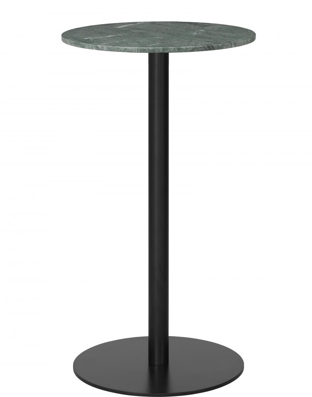 Gubi 10 Table Round Marble 60 Black Basebar Table Green