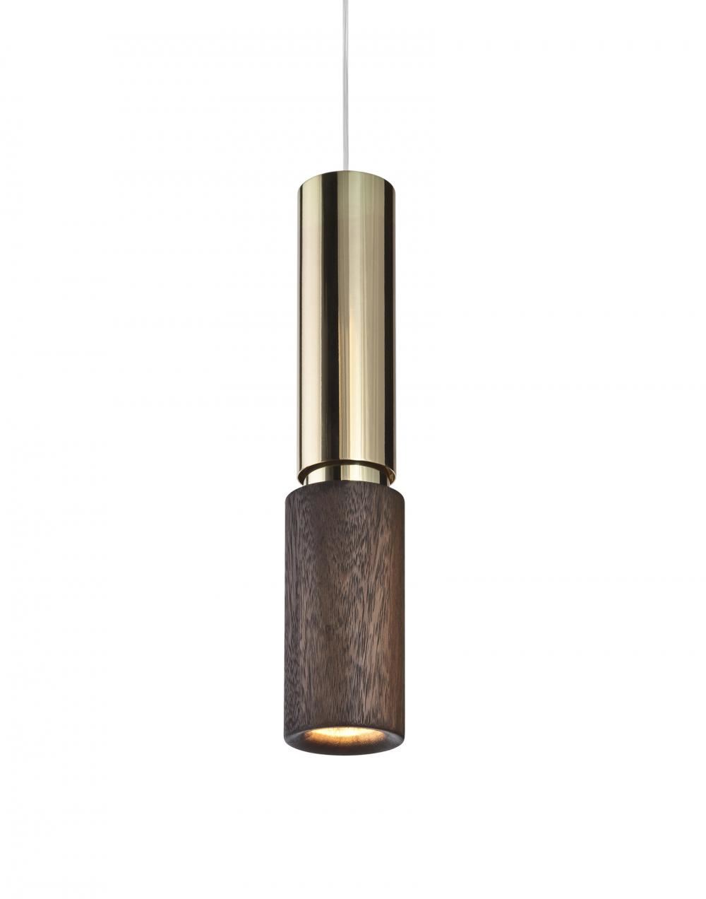 David Pompa Amelia Pendant Saman Wood And Brass Brassgold Designer Pendant Lighting