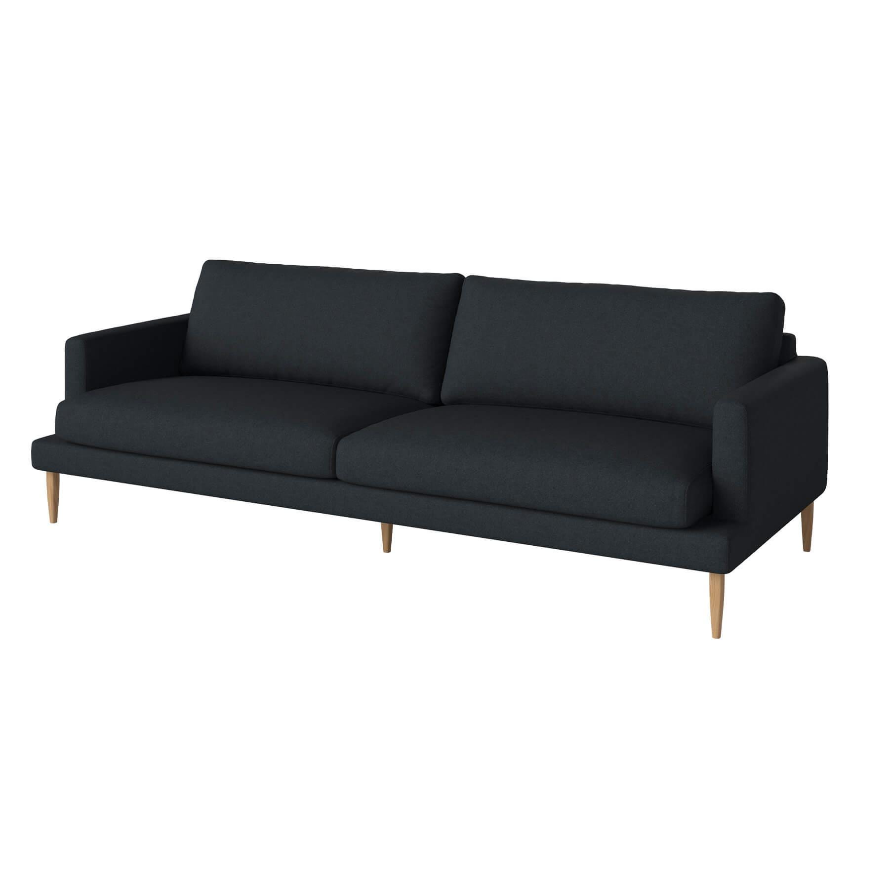 Bolia Veneda Sofa 3 Seater Sofa Oiled Oak Qual Navy Blue Designer Furniture From Holloways Of Ludlow