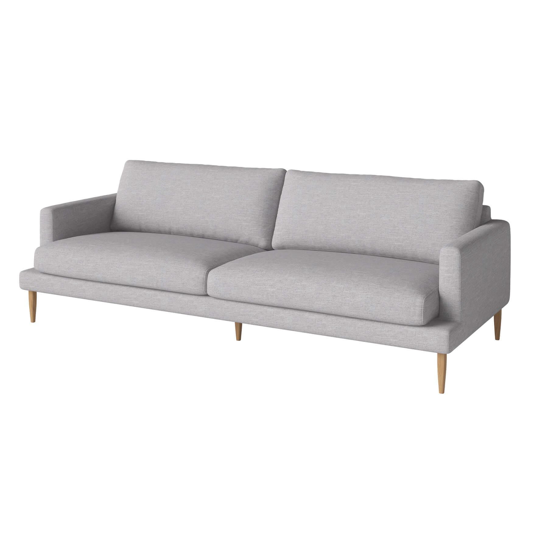 Bolia Veneda Sofa 3 Seater Sofa Oiled Oak Baize Light Grey Designer Furniture From Holloways Of Ludlow