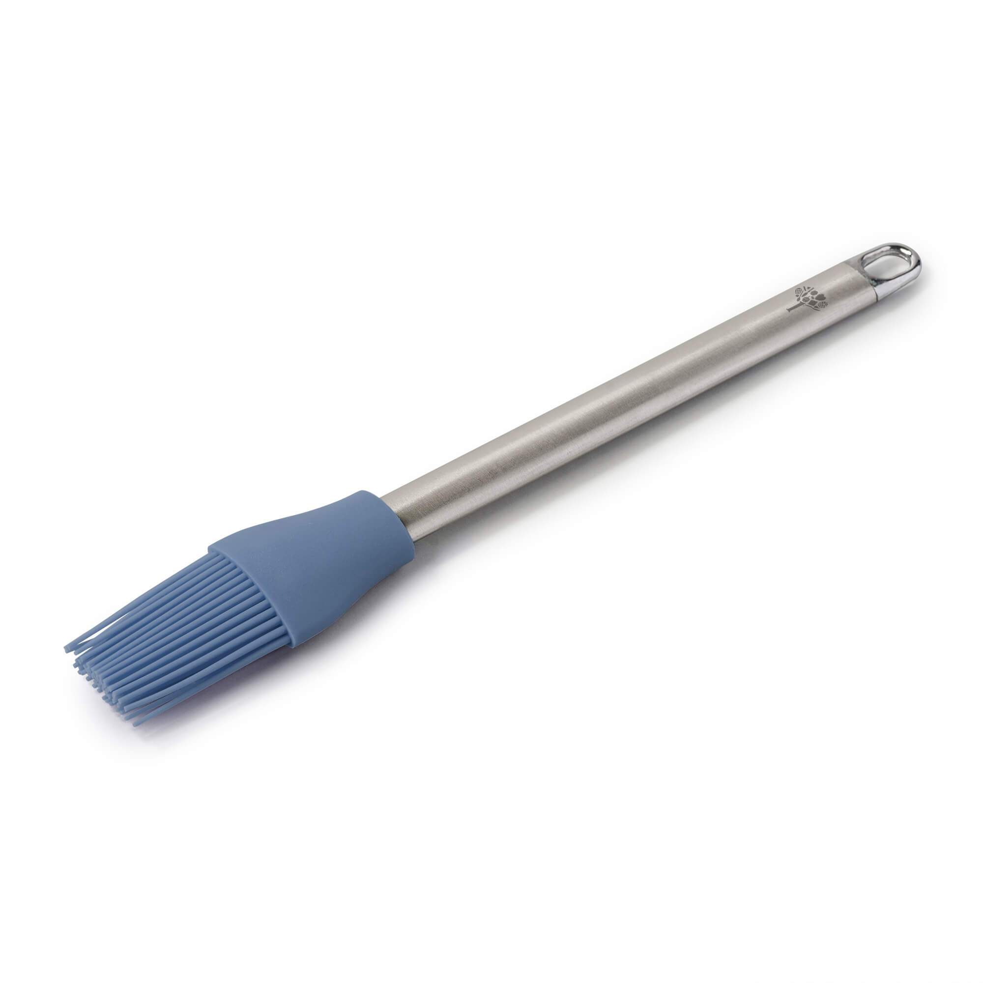 Zeal Silicone Basting Brush with Stainless Steel Handle in Dark Blue