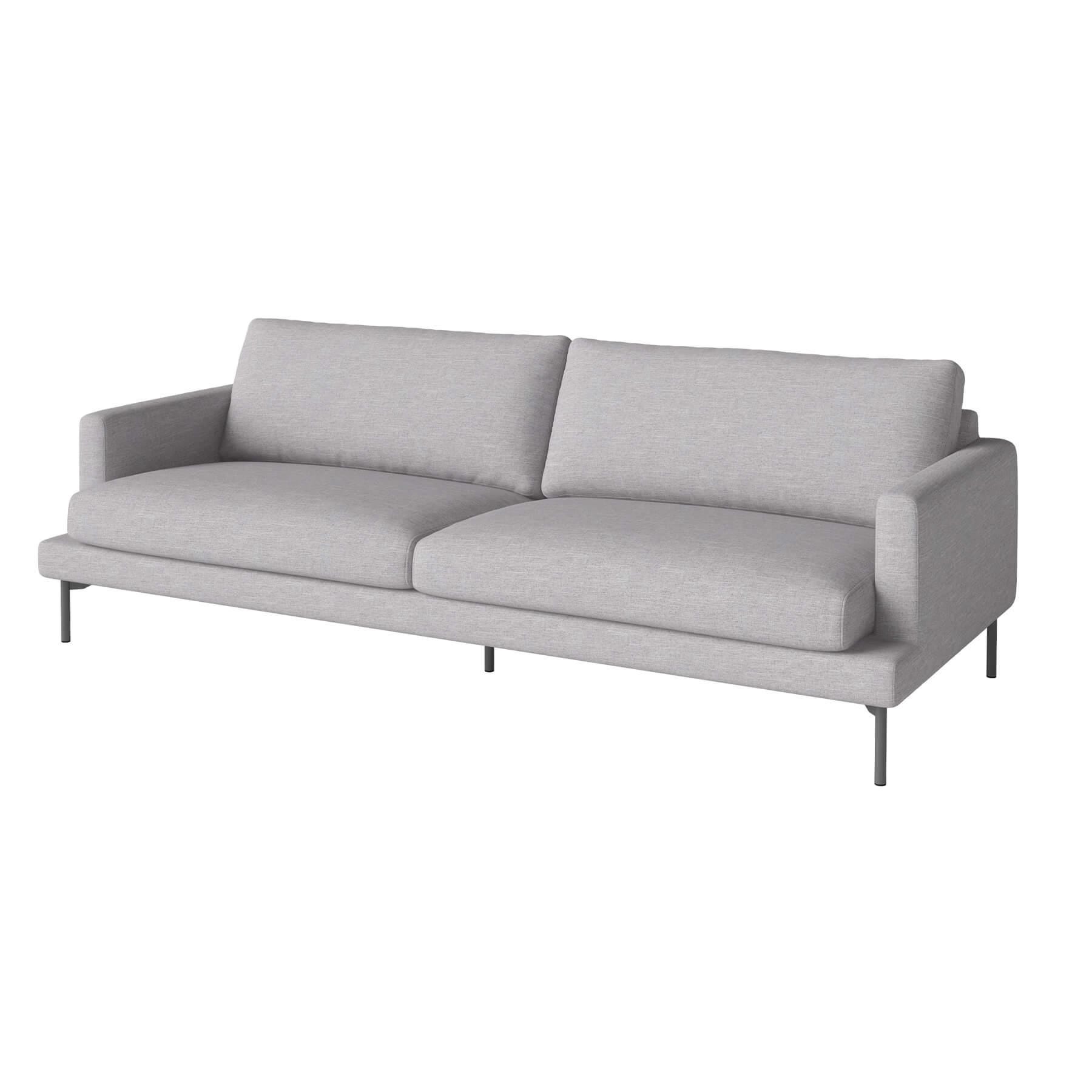 Bolia Veneda Sofa 3 Seater Sofa Grey Laquered Steel Baize Light Grey Designer Furniture From Holloways Of Ludlow