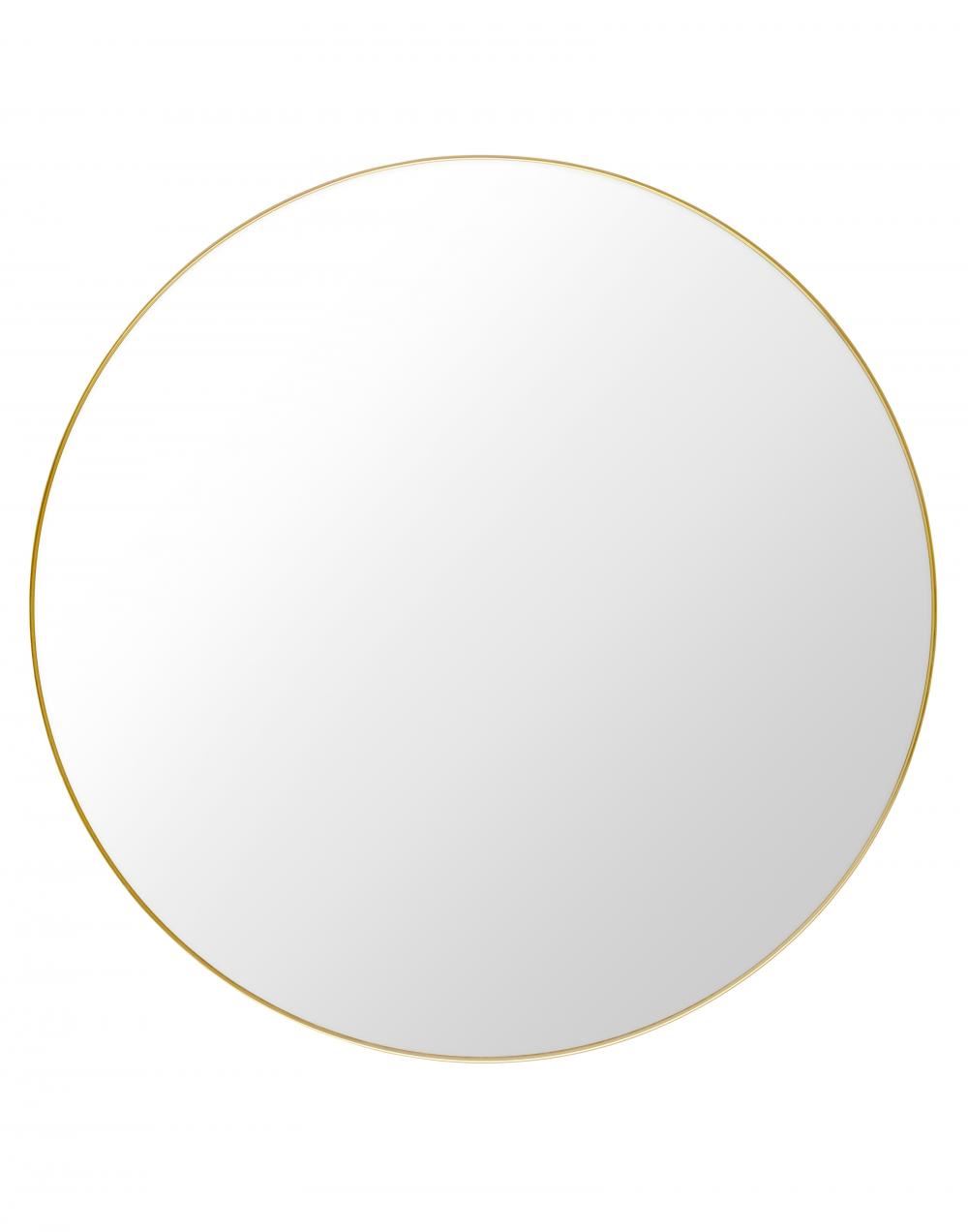 Gubi Round Mirror Polished Brass