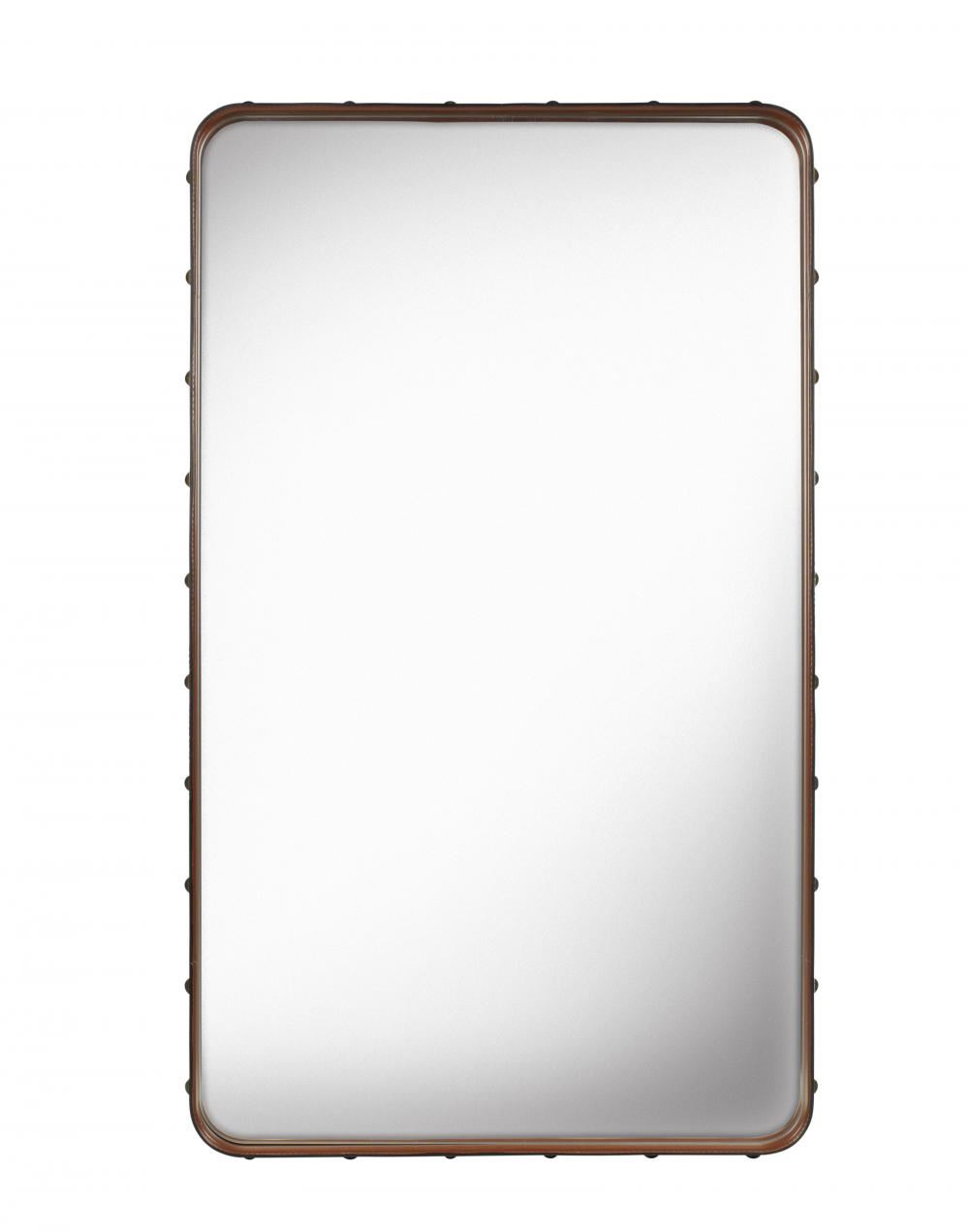 Adnet Rectangulaire Wall Mirror Medium Tan