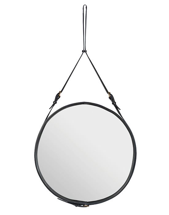 Adnet Circulaire Mirror Large Black