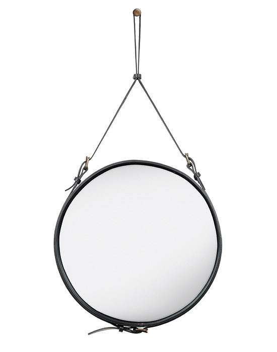 Adnet Circulaire Mirror Medium Black