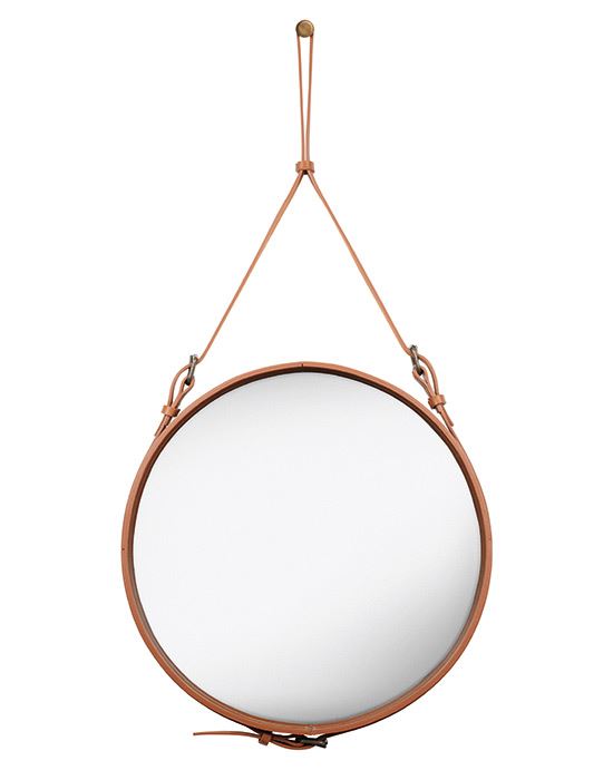 Adnet Circulaire Mirror Medium Tan
