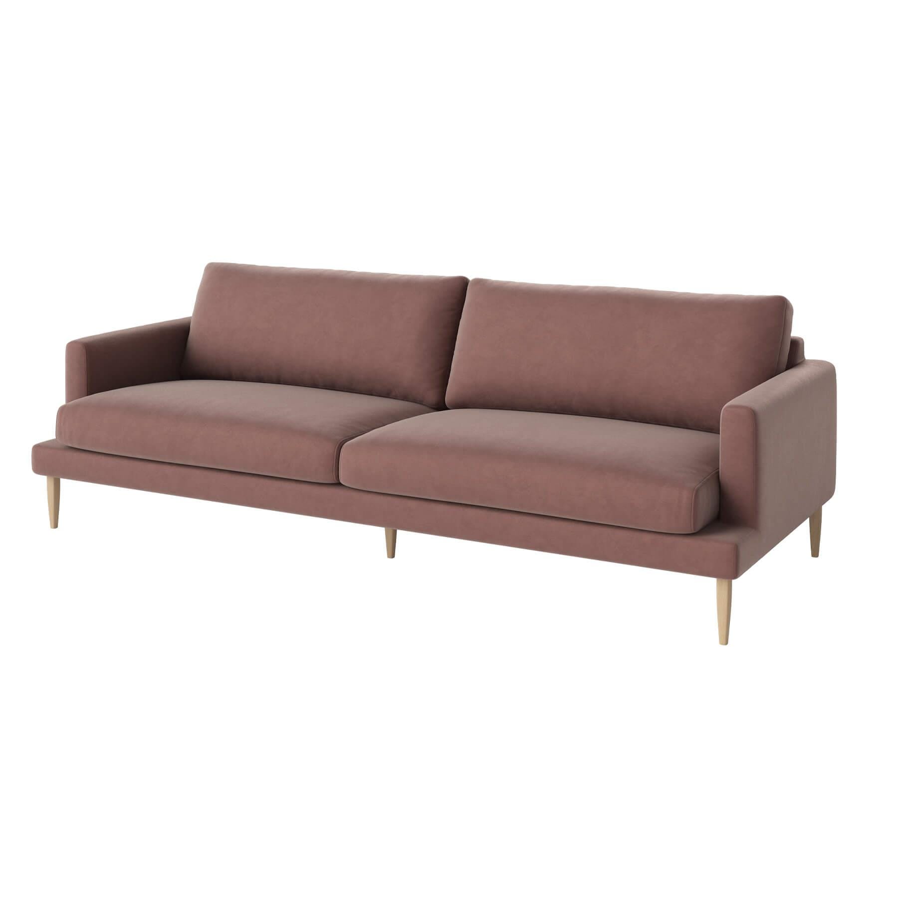 Bolia Veneda Sofa 3 Seater Sofa White Oiled Oak Ritz Light Rosa Pink Designer Furniture From Holloways Of Ludlow