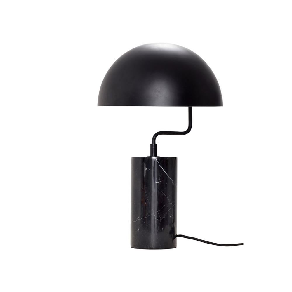 Eden Marble Table Lamp Black Marble