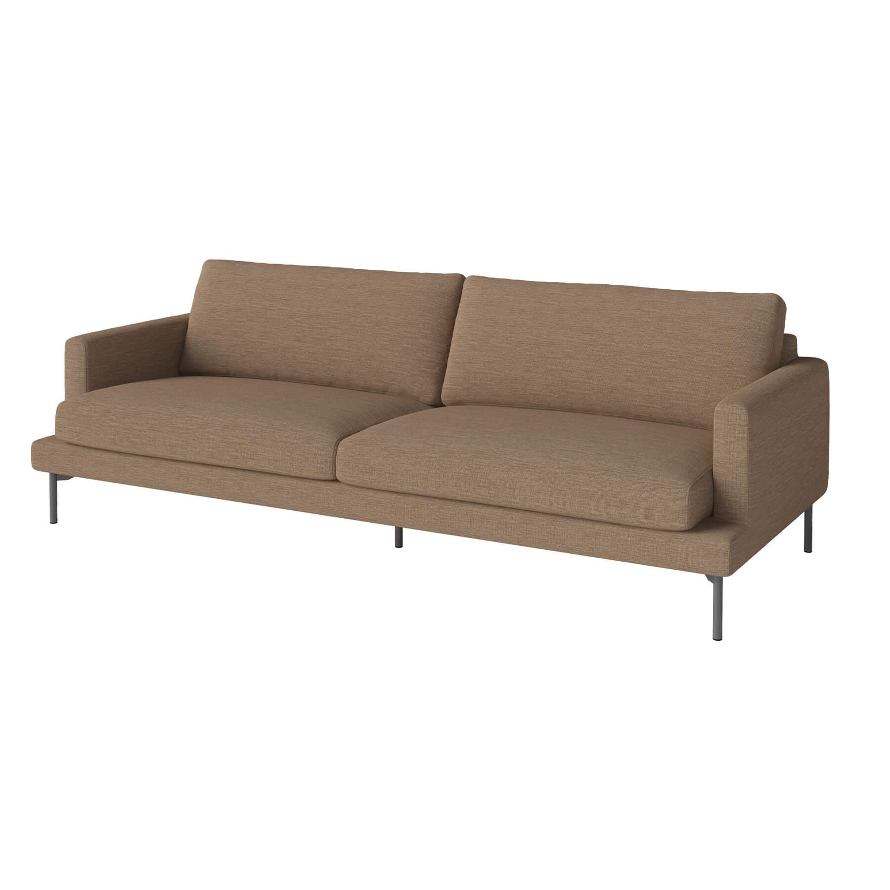 Bolia Veneda Sofa 3 Seater Sofa Grey Laquered Steel Qual Curry Brown Designer Furniture From Holloways Of Ludlow
