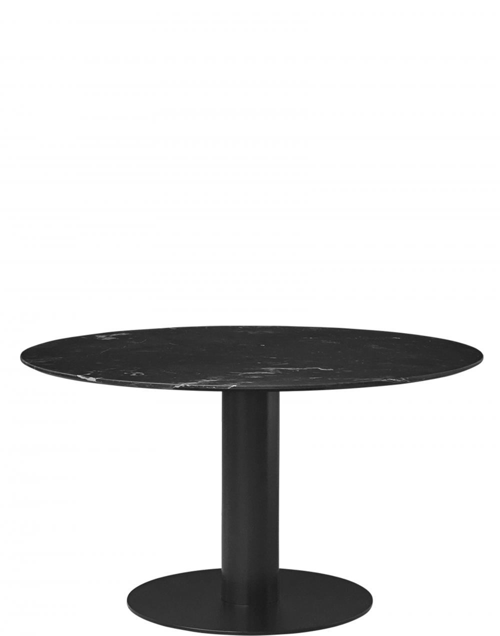 Gubi 20 Dining Table Round Black Base 130 Marbleblack