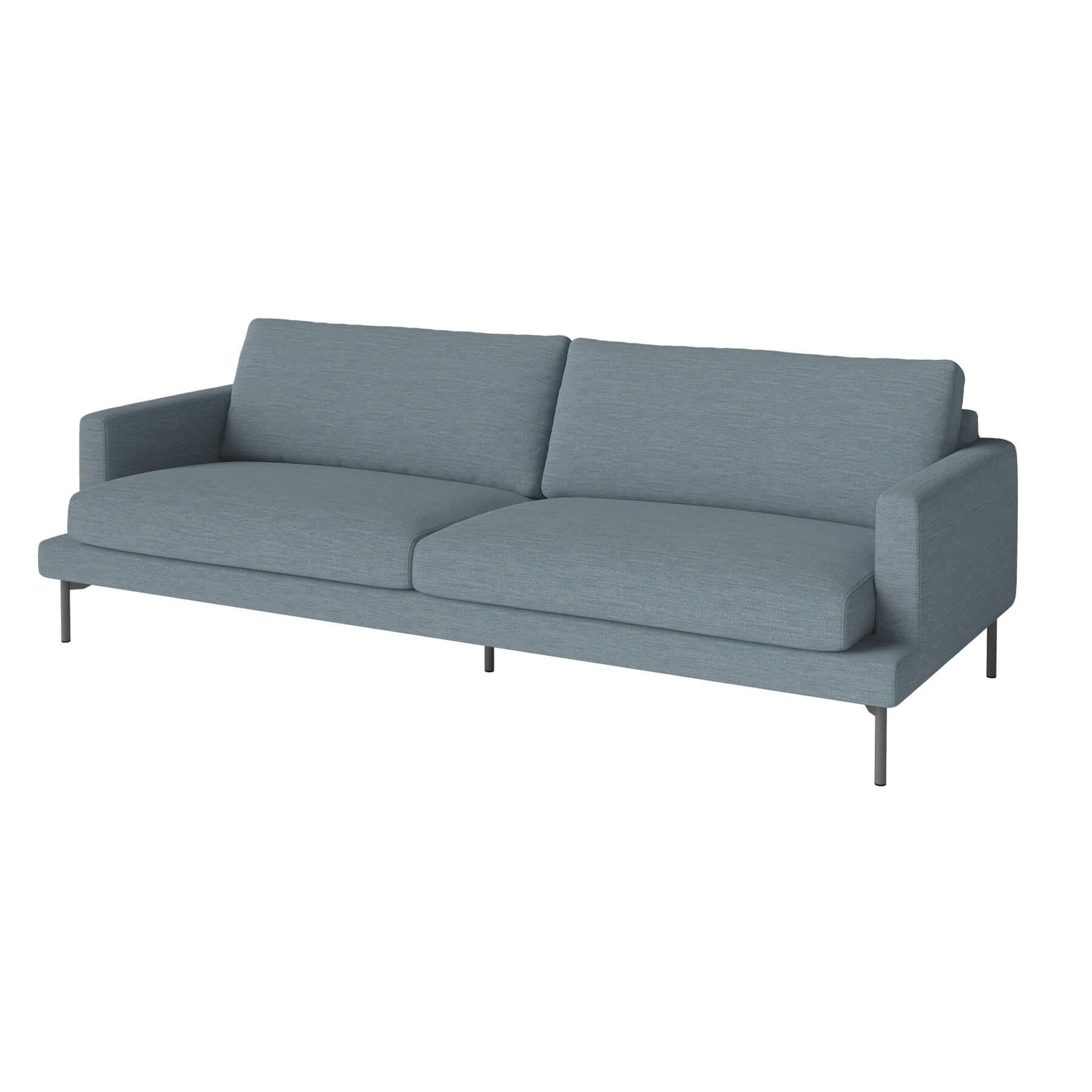 Bolia Veneda Sofa 3 Seater Sofa Grey Laquered Steel Laine Light Blue Designer Furniture From Holloways Of Ludlow