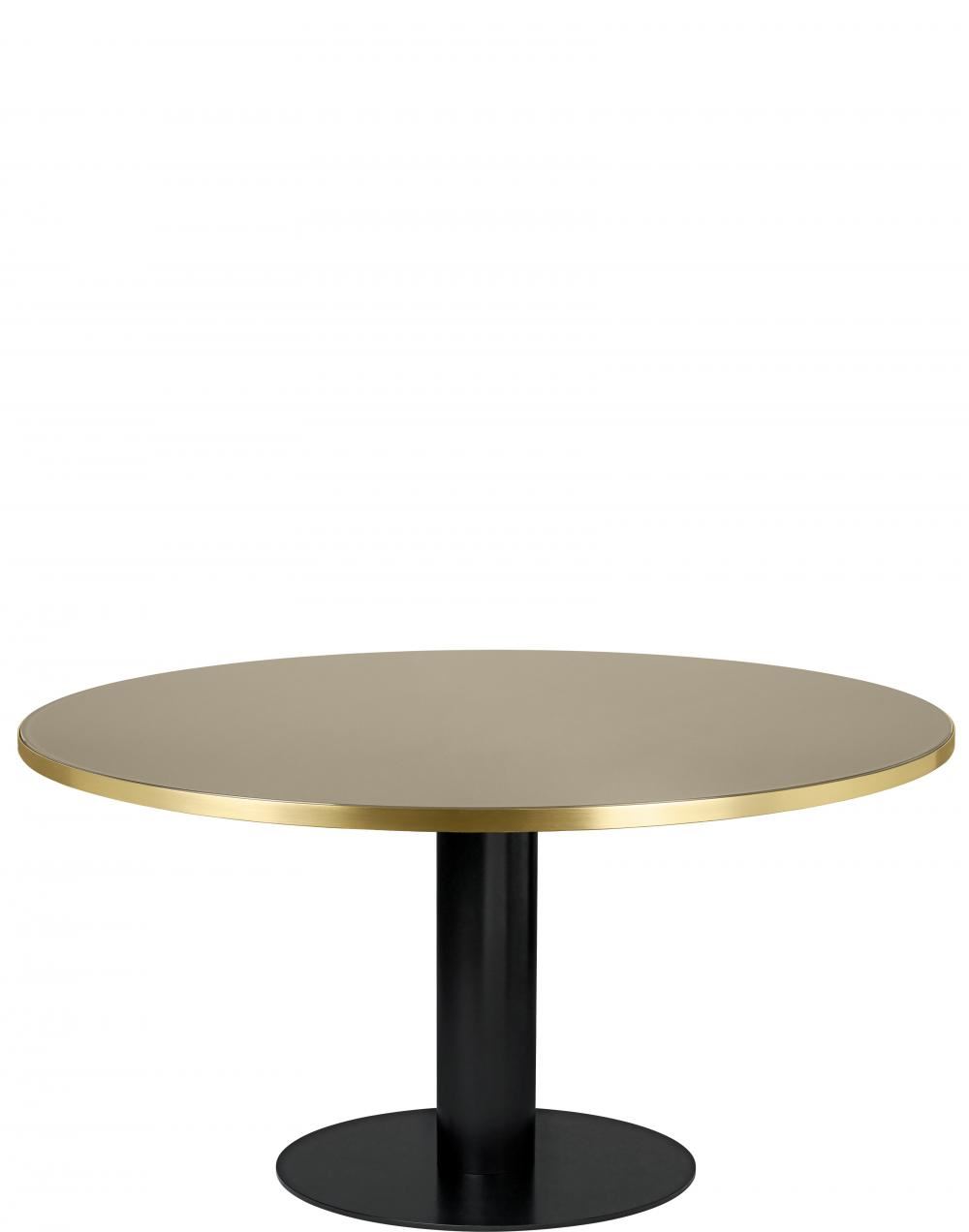 Gubi 20 Dining Table Round Black Base 150 Glasssand