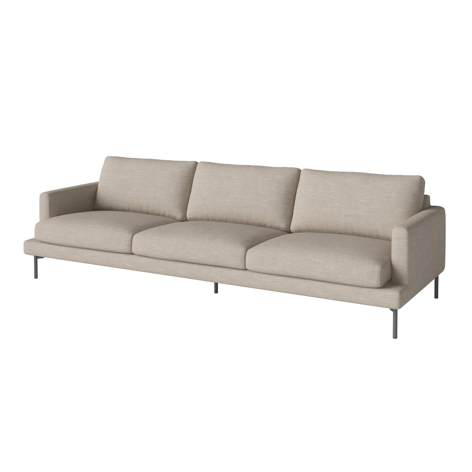 Bolia Veneda Sofa 4 Seater Sofa Grey Laquered Steel Baize Sand Brown Designer Furniture From Holloways Of Ludlow