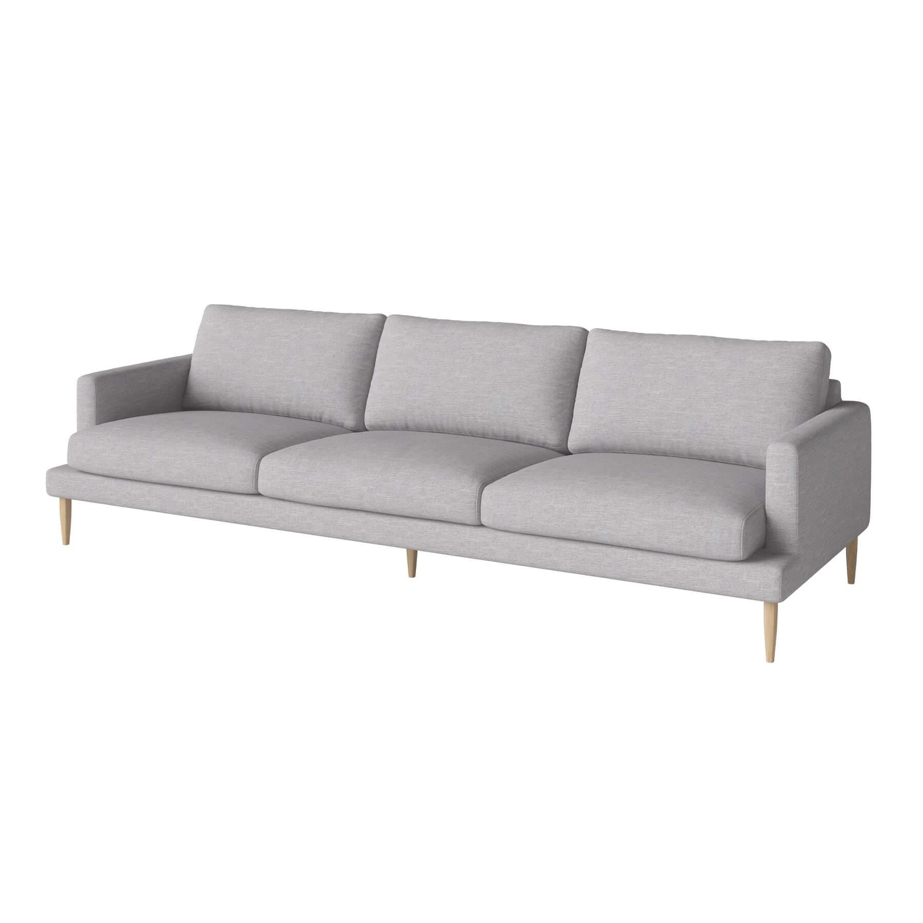 Bolia Veneda Sofa 4 Seater Sofa White Oiled Oak Baize Light Grey Designer Furniture From Holloways Of Ludlow