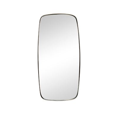 Metal Framed Rectangular Mirror Pewter