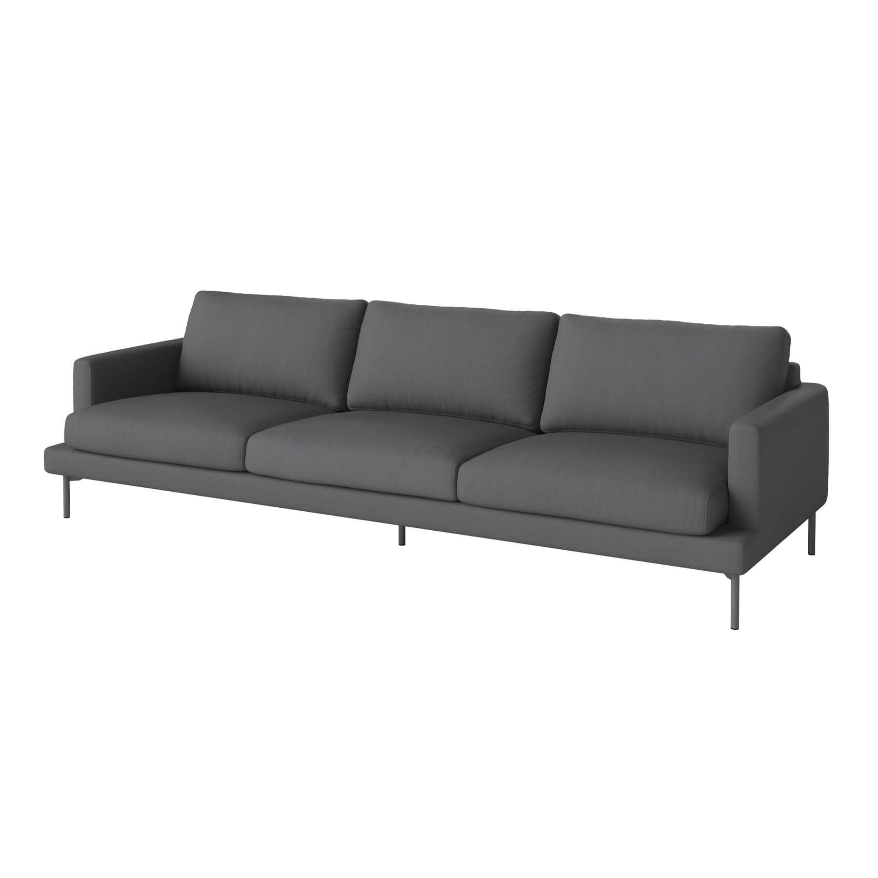 Bolia Veneda Sofa 4 Seater Sofa Grey Laquered Steel Gaja Dark Grey Designer Furniture From Holloways Of Ludlow